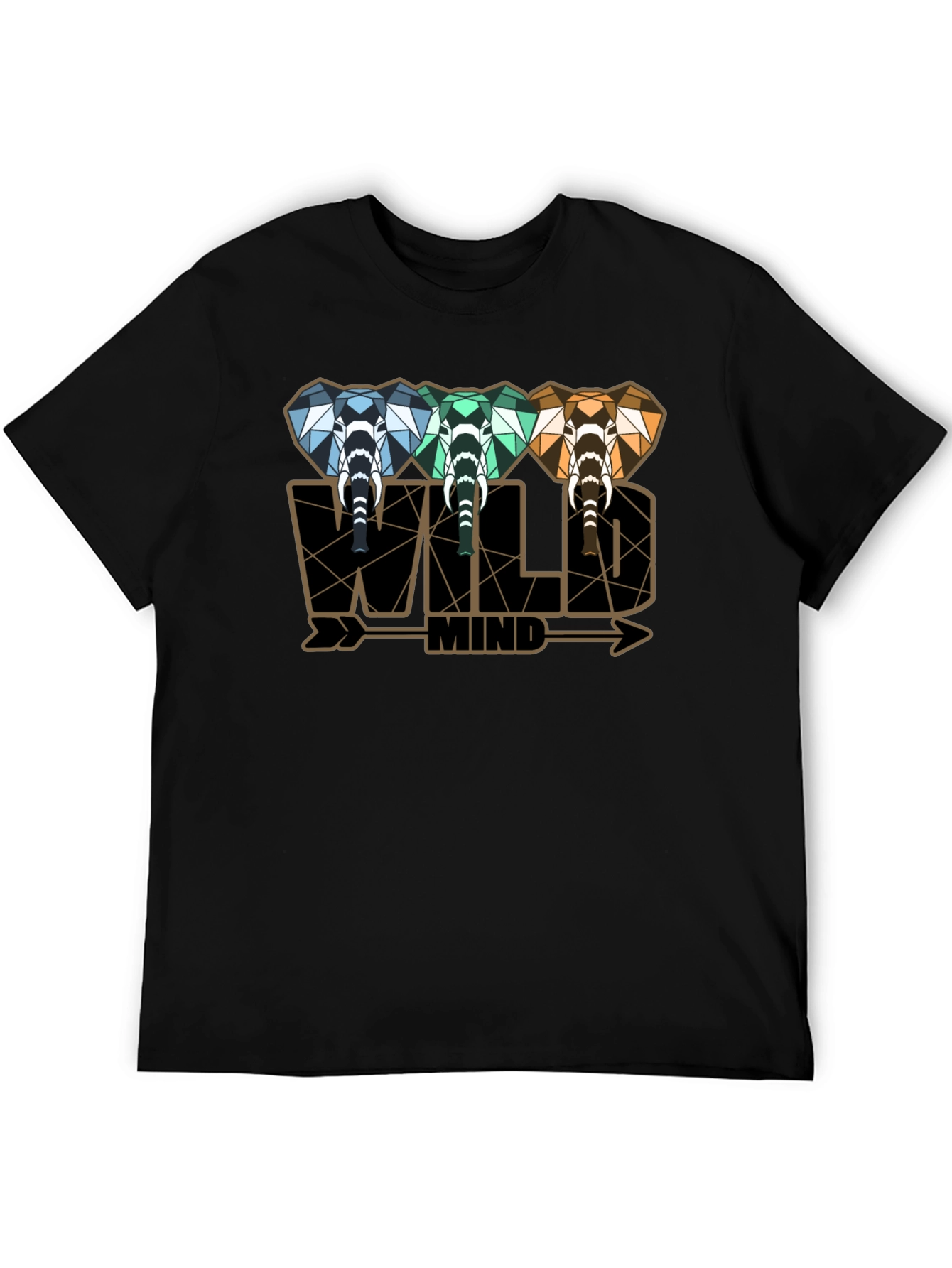 Wild Mind Elephant Graphic Tee - Stylish Mens T-Shirt