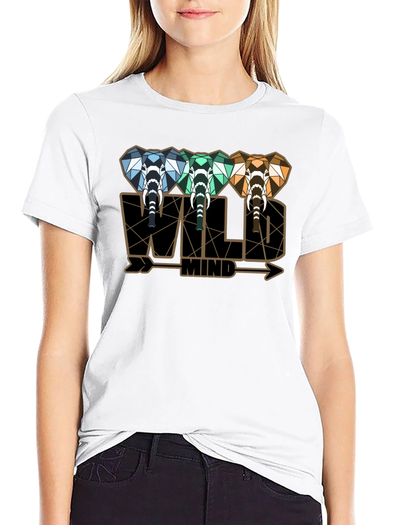 Wild Mind Elephant Graphic Tee - Stylish Mens T-Shirt