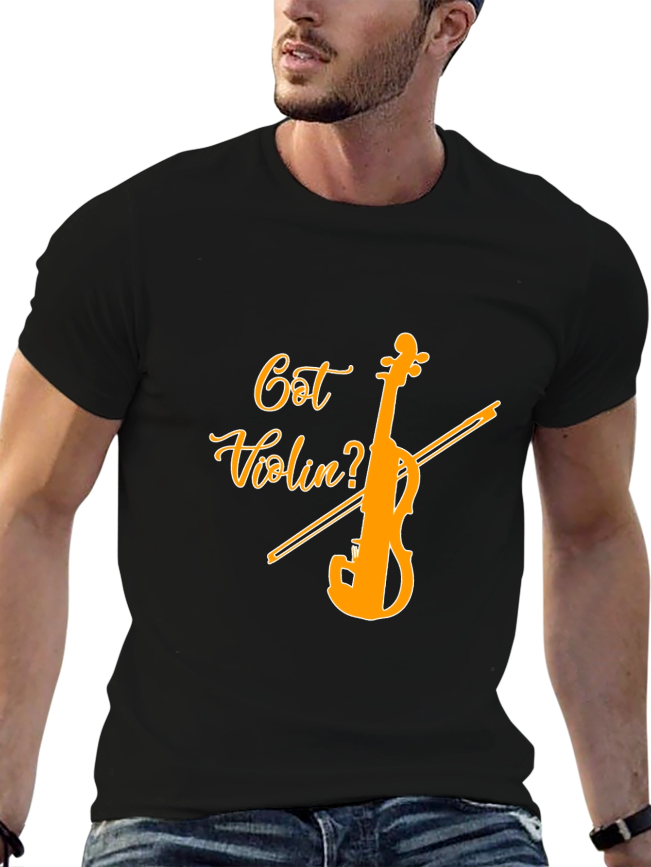 Got Violin? Black Graphic Tee - Music Lover