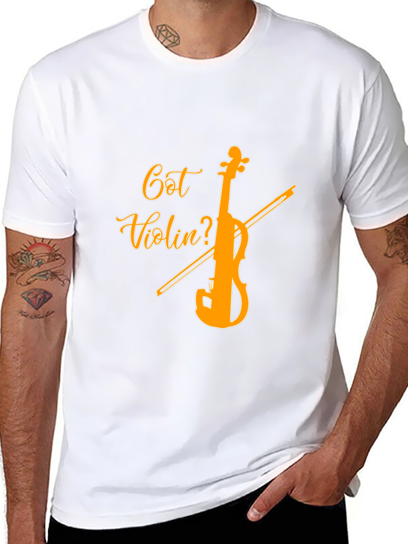 Got Violin? Black Graphic Tee - Music Lover