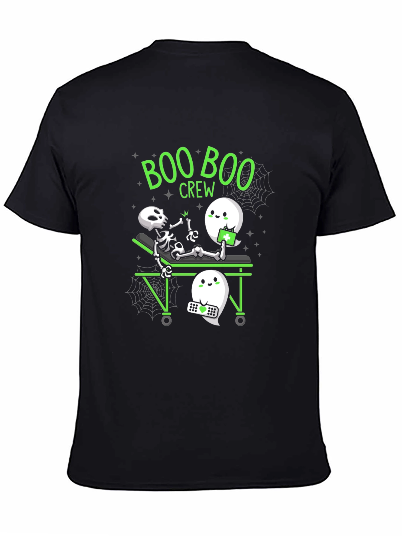 Boo Boo Crew Black Graphic T-Shirt