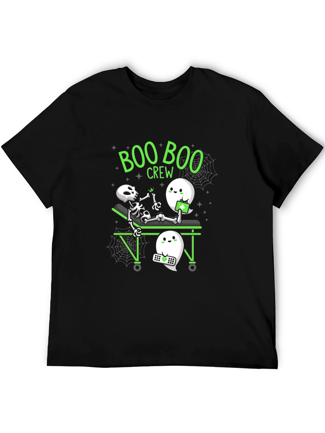 Boo Boo Crew Black Graphic T-Shirt