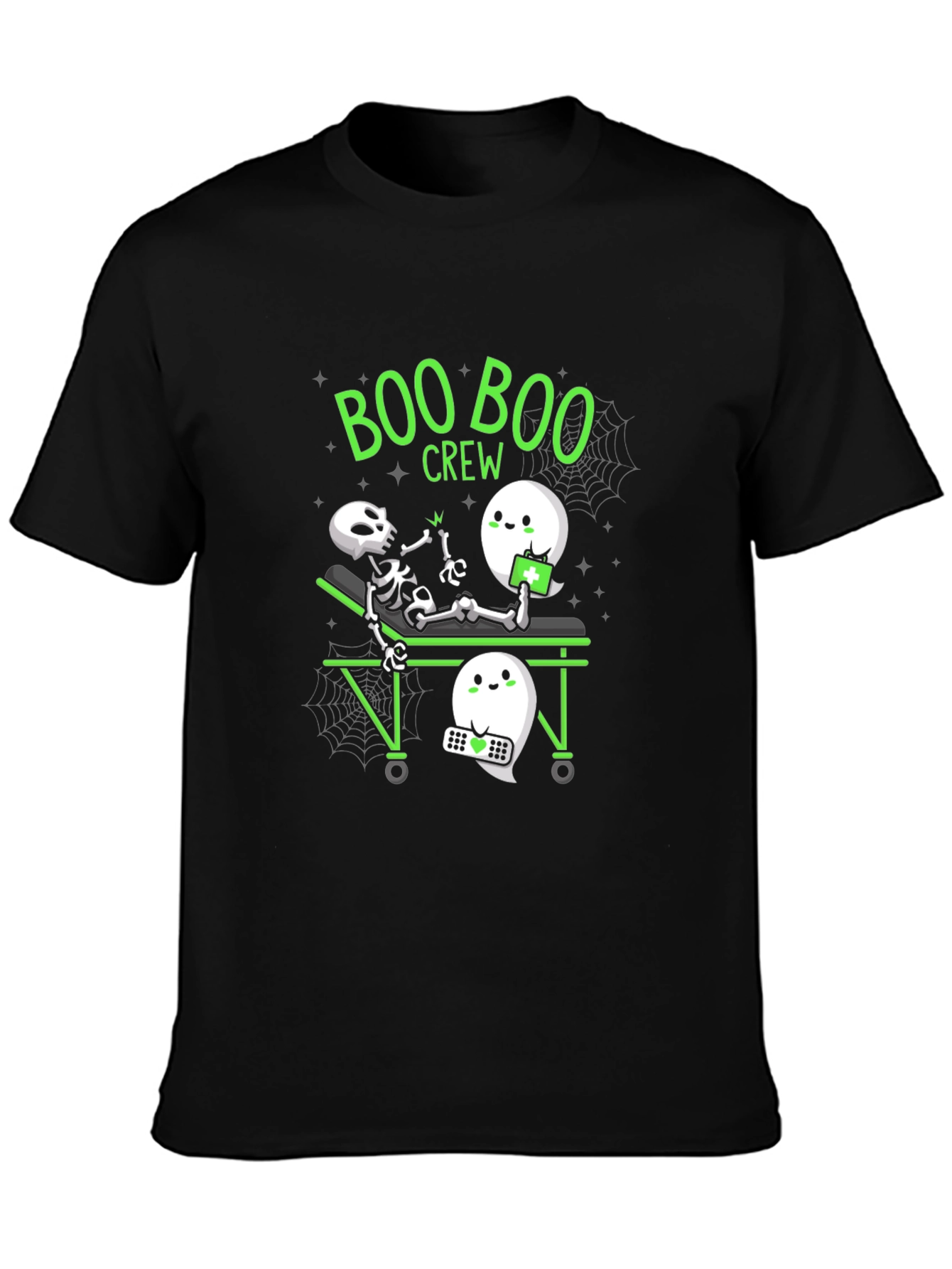 Boo Boo Crew Black Graphic T-Shirt