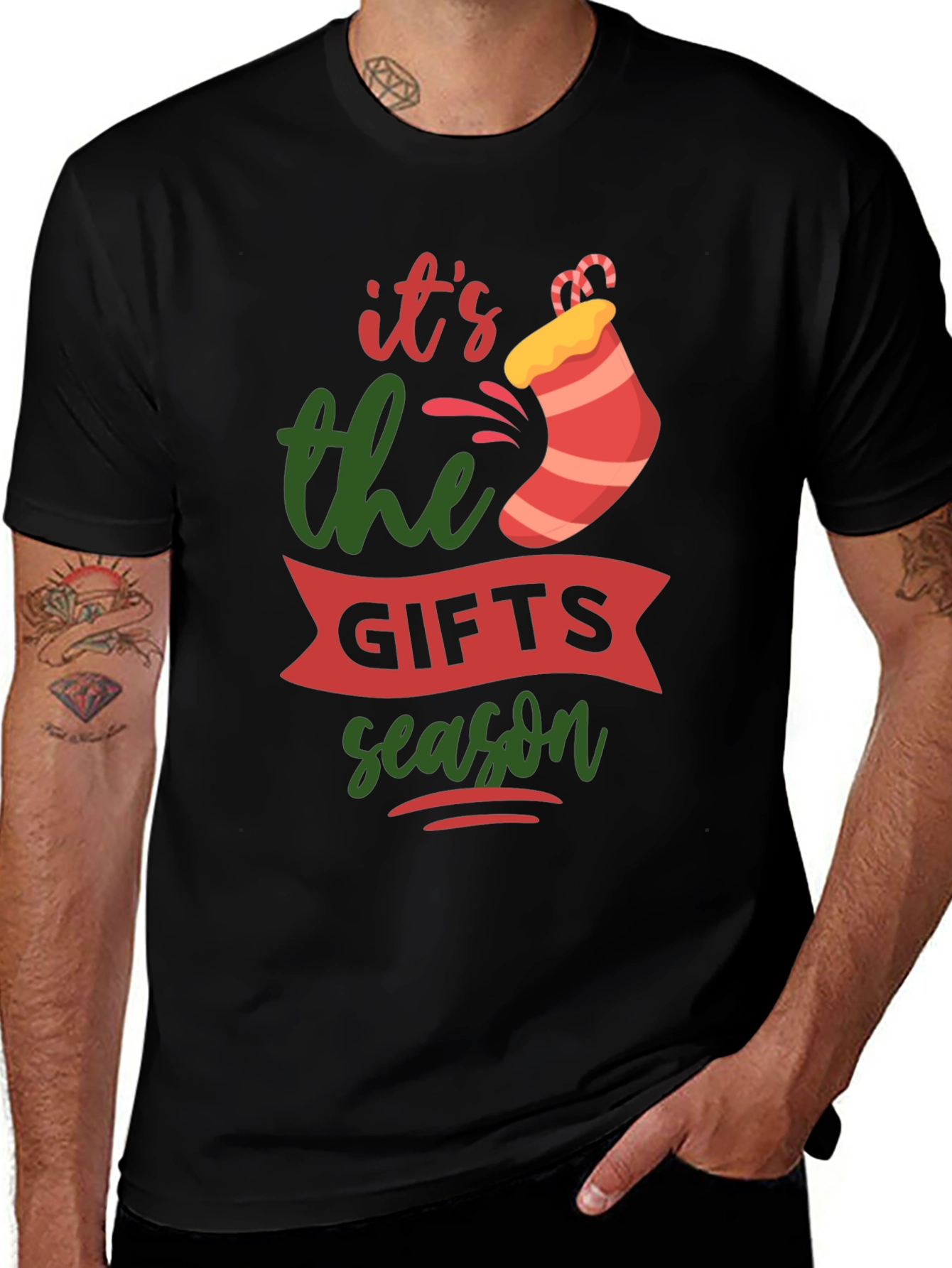 Festive Its the Gifts Season Christmas T-Shirt