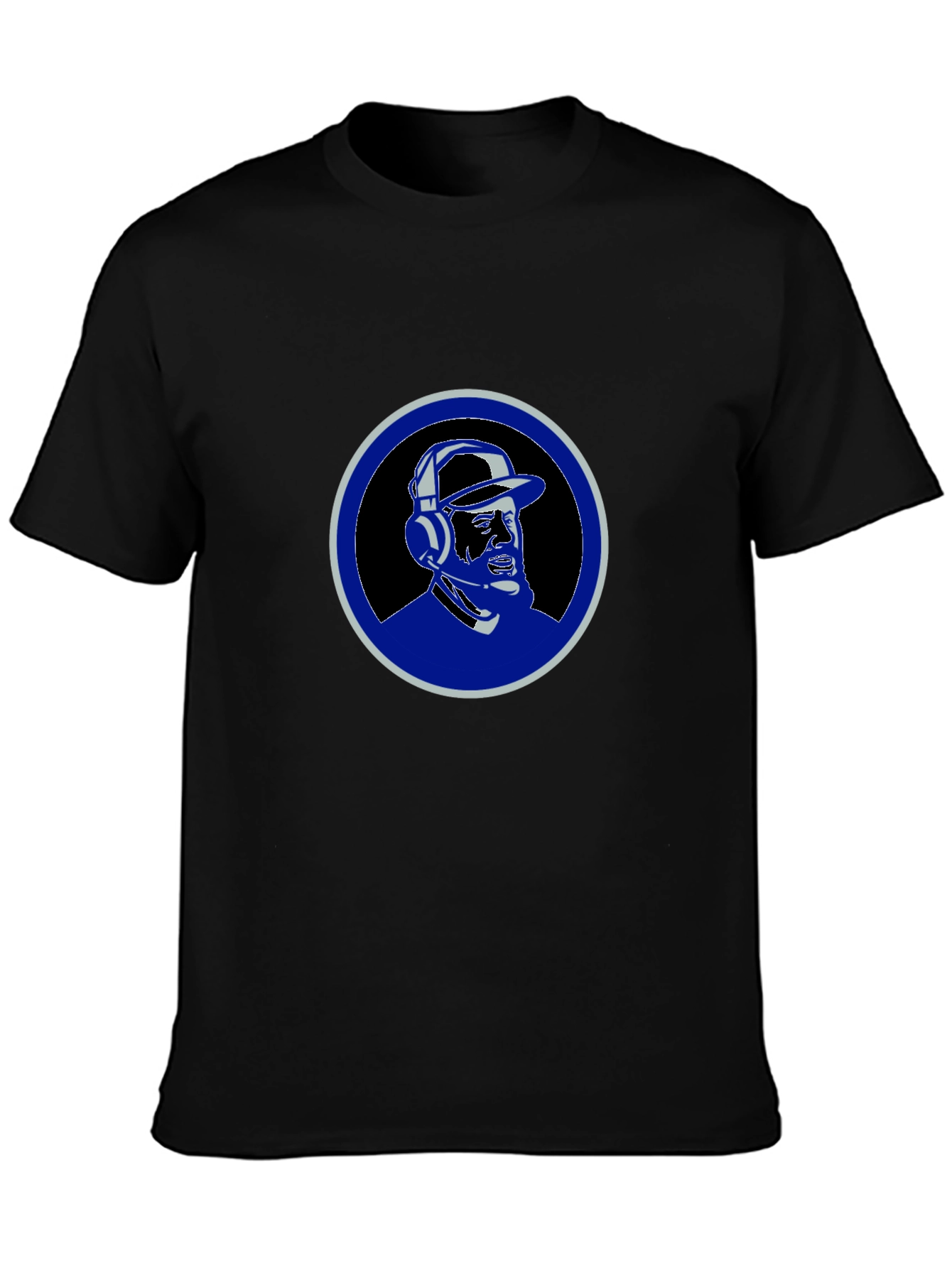 DJ Portrait Graphic Tee - Black