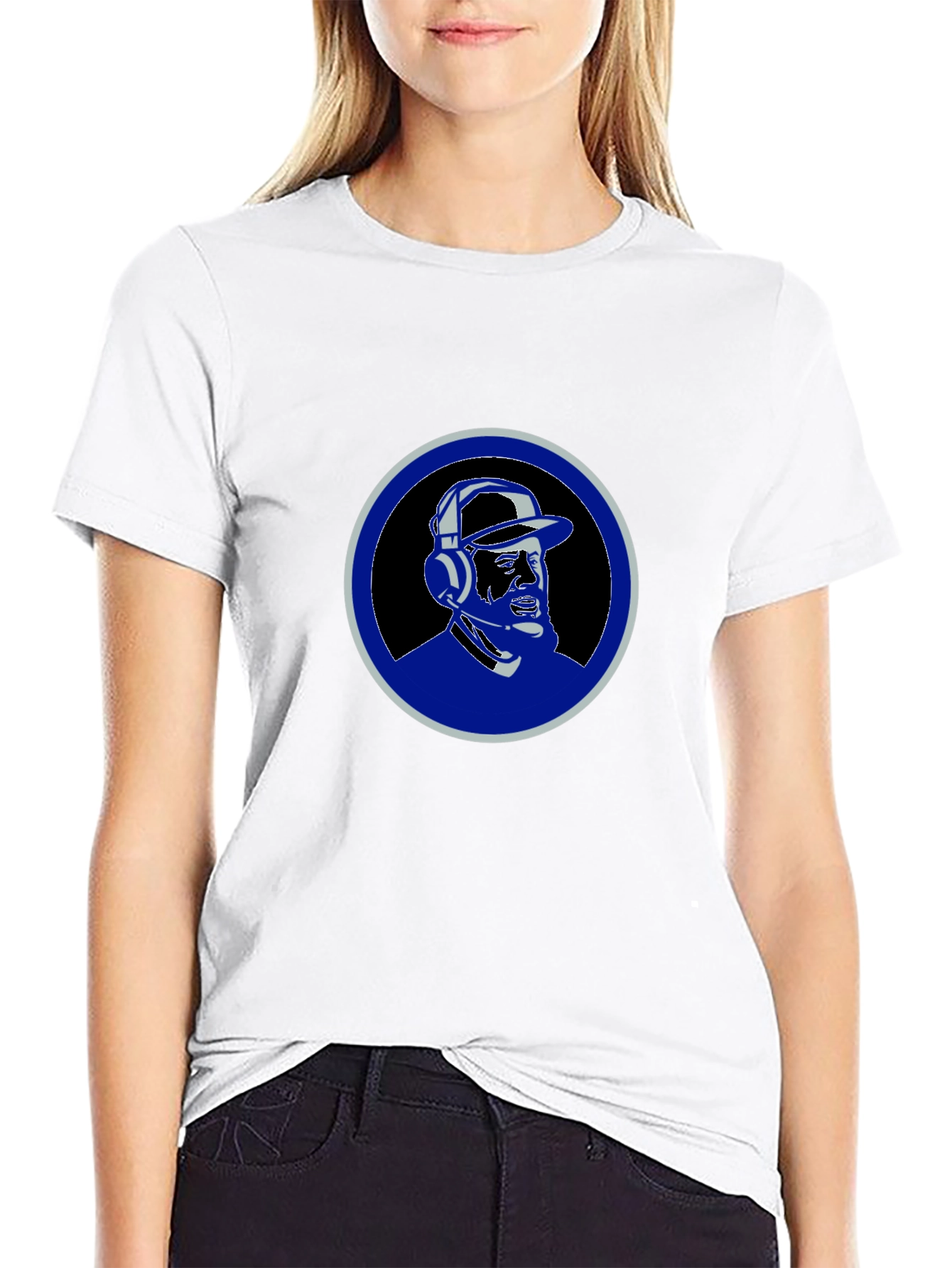 DJ Portrait Graphic Tee - Black