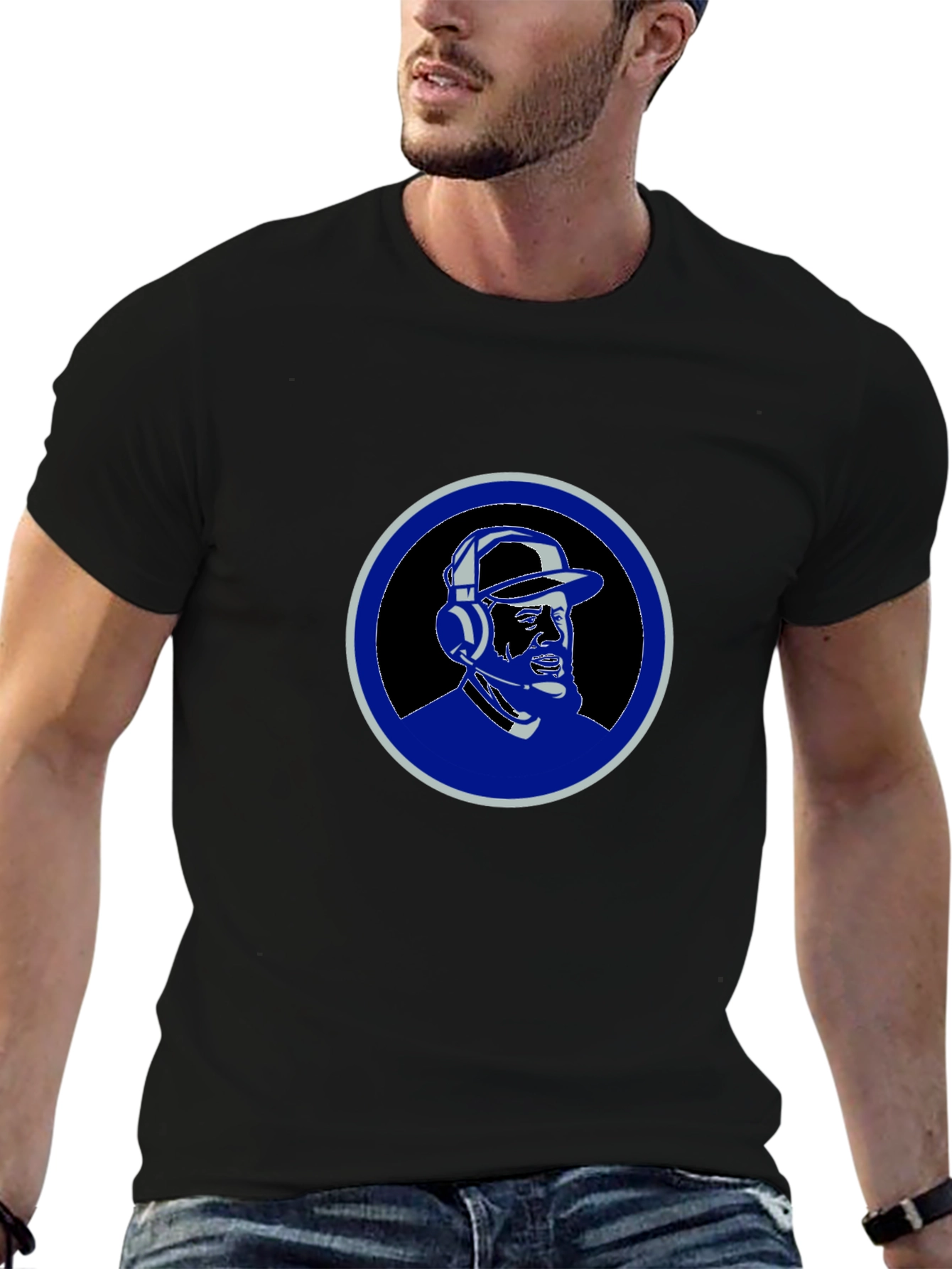 DJ Portrait Graphic Tee - Black