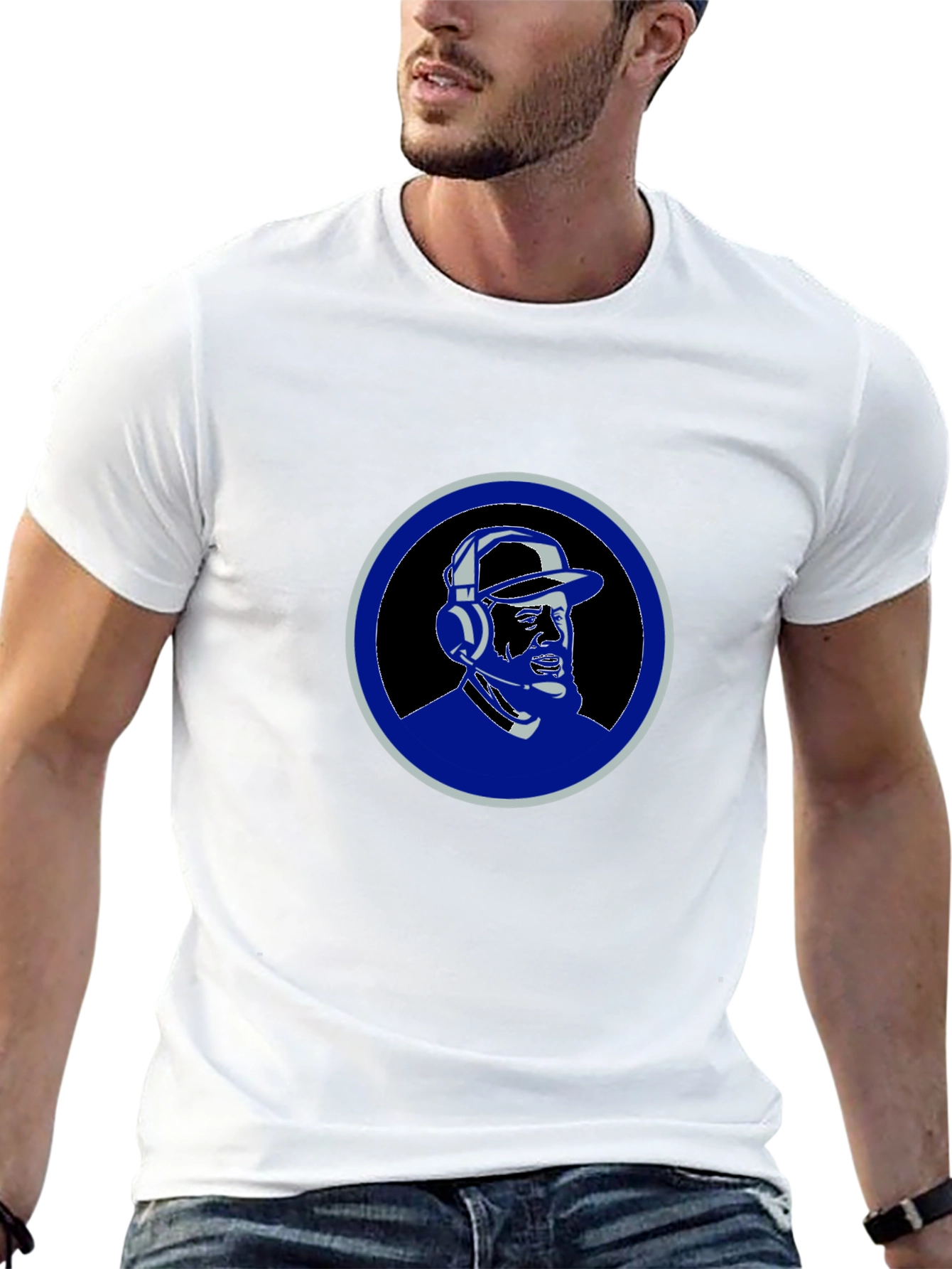 DJ Portrait Graphic Tee - Black