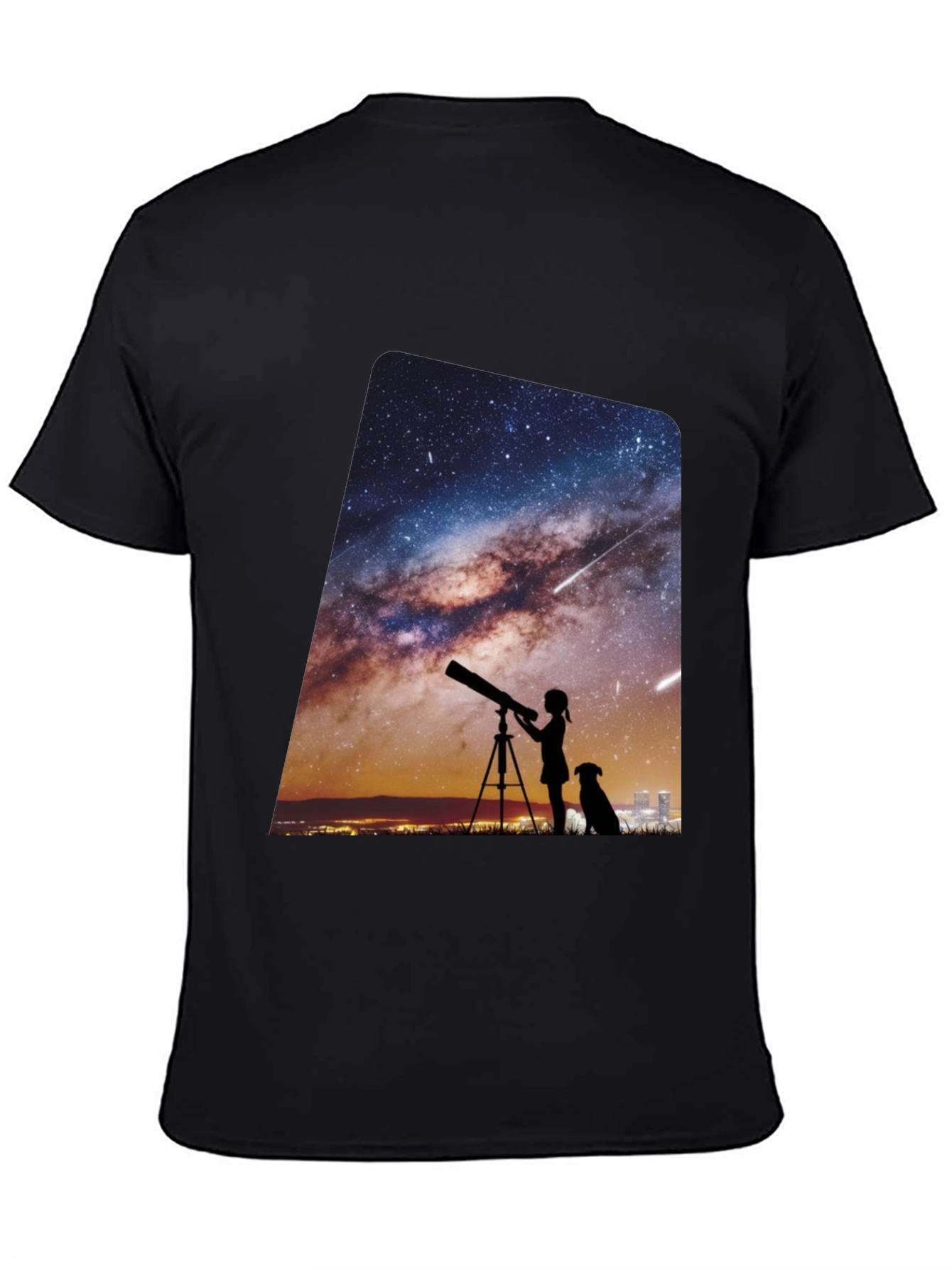 Starry Night Telescope Graphic Tee