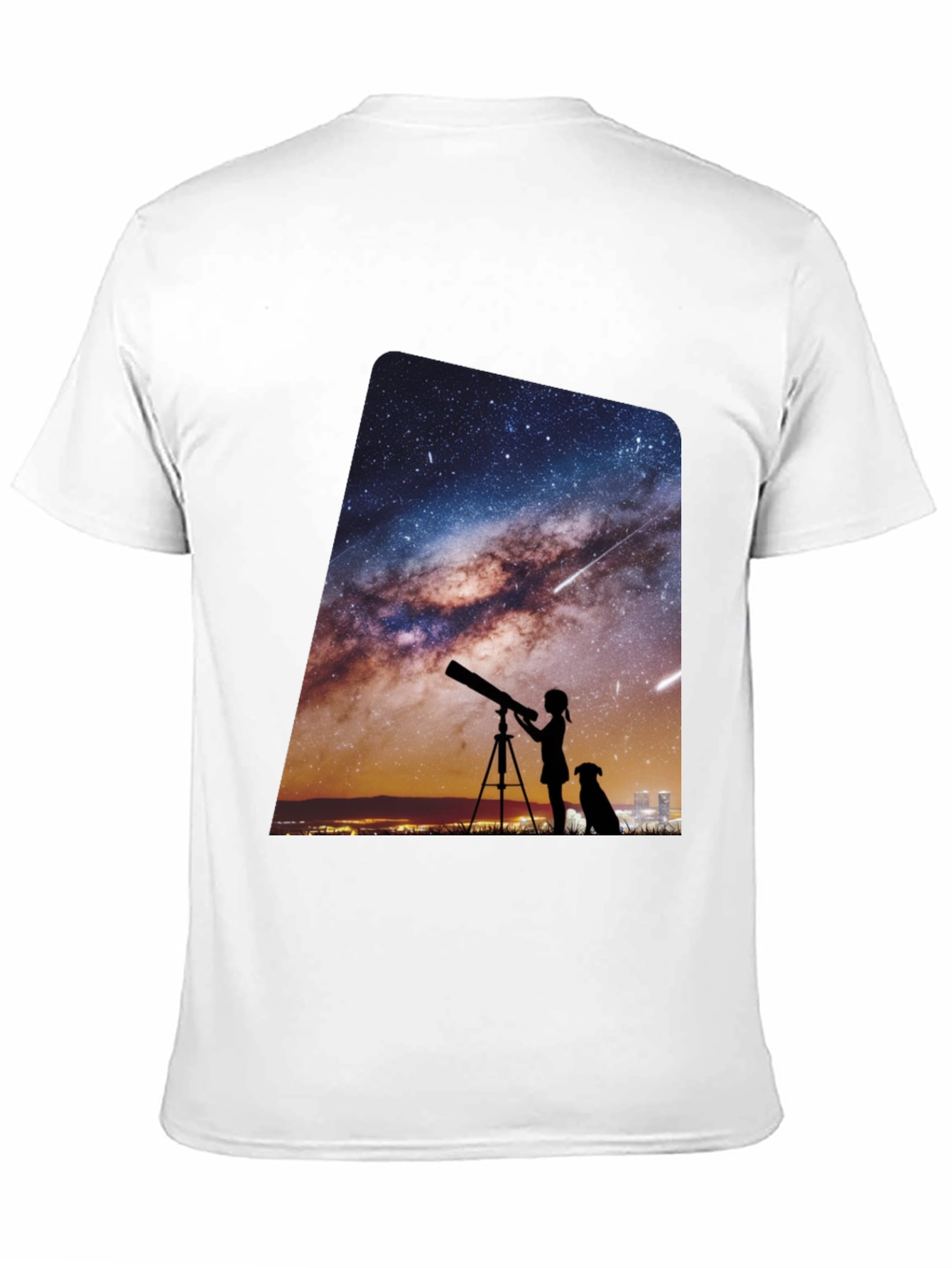 Starry Night Telescope Graphic Tee