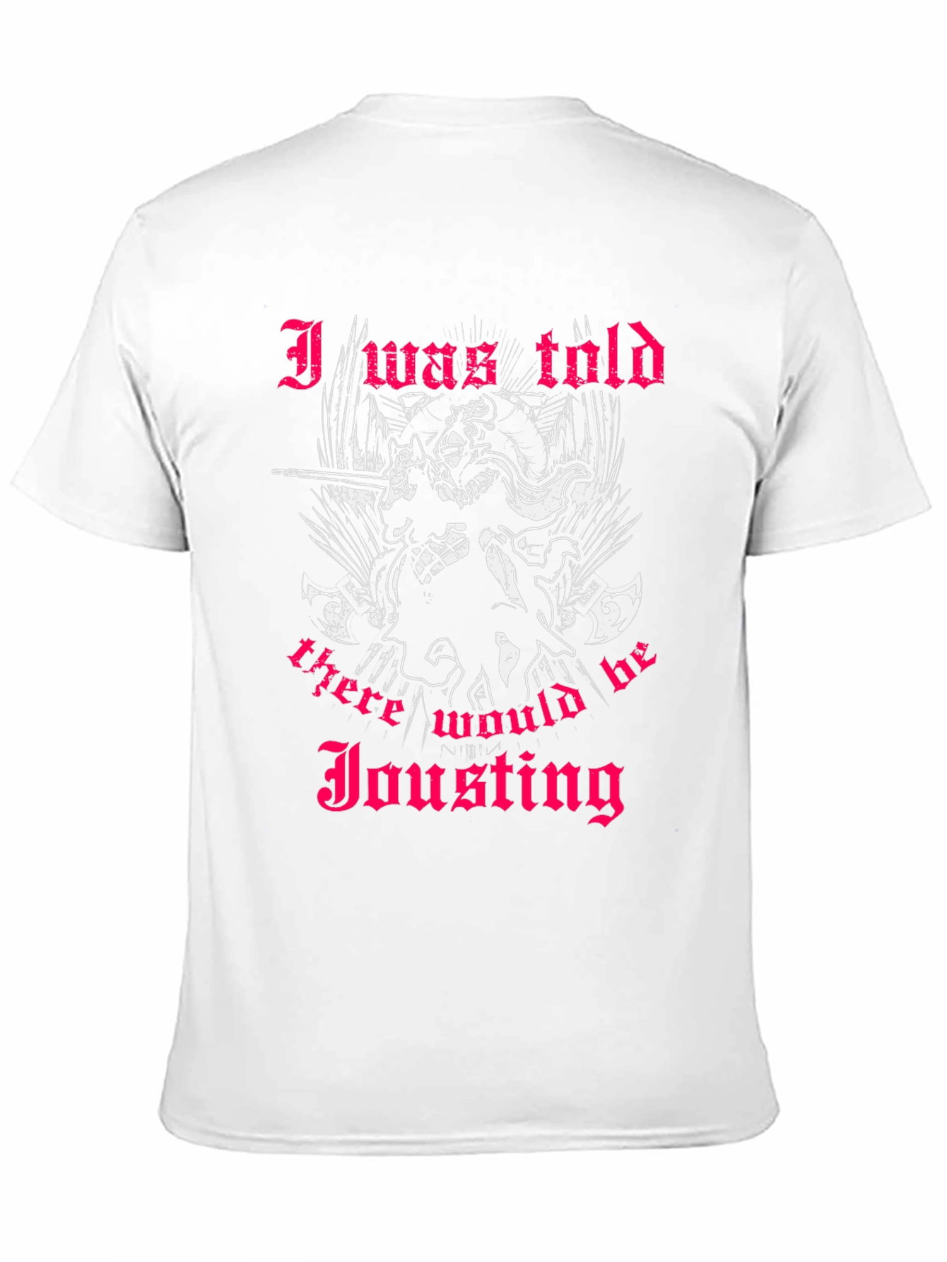 Jousting Skeleton Knight Graphic T-Shirt