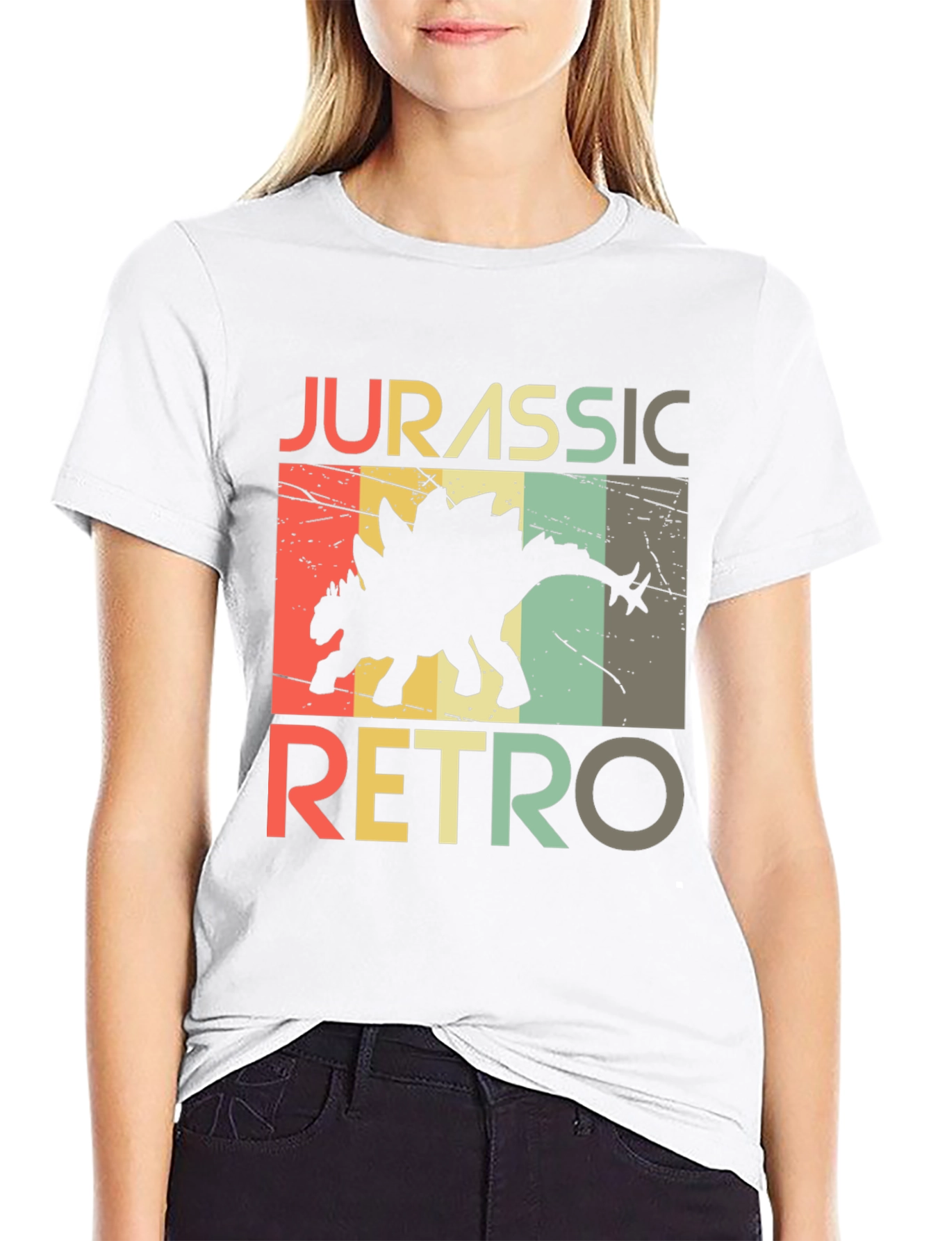 Jurassic Retro Dinosaur Graphic T-Shirt