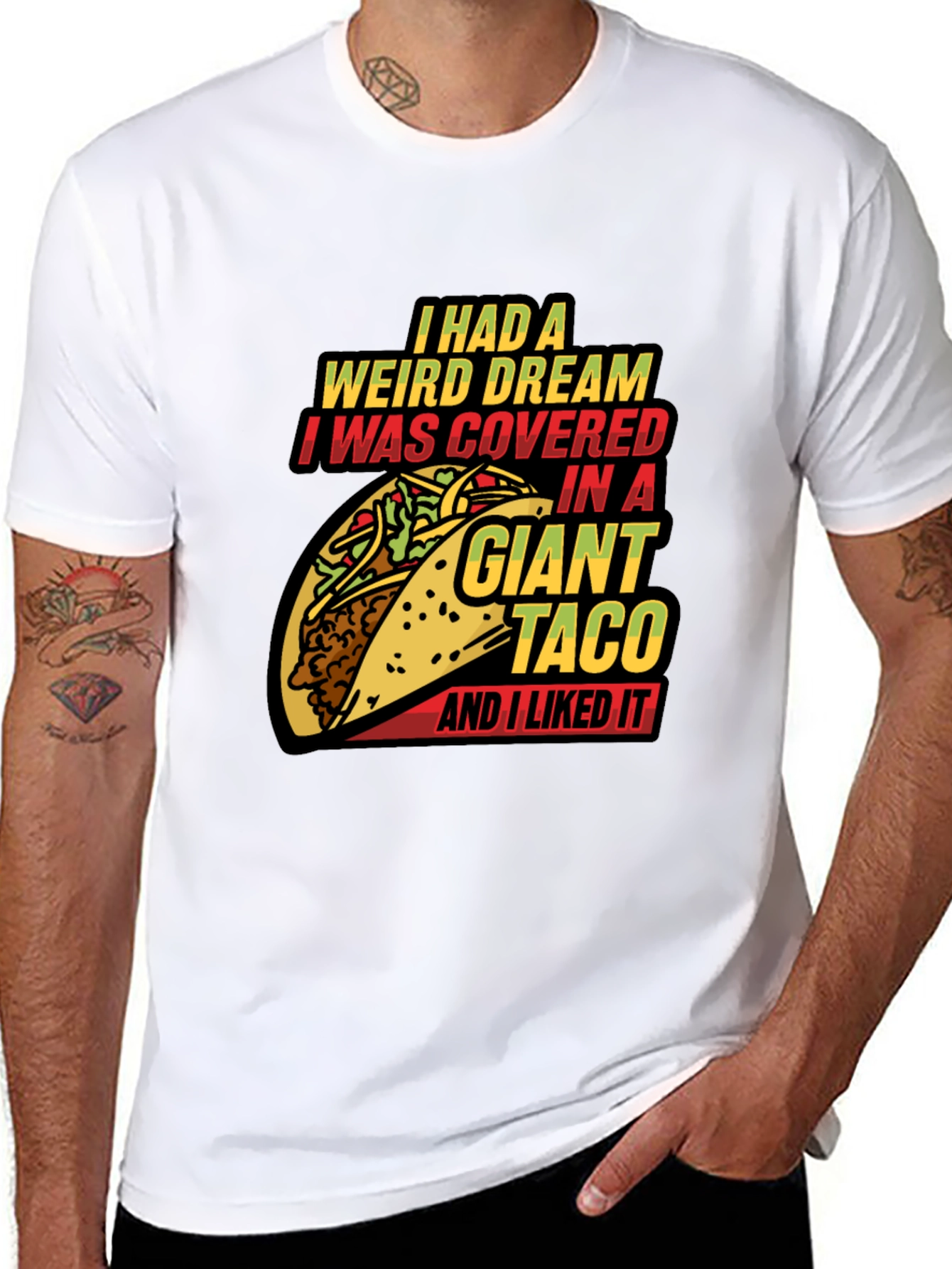 Giant Taco Dream Graphic Tee - Funny Foodie T-Shirt