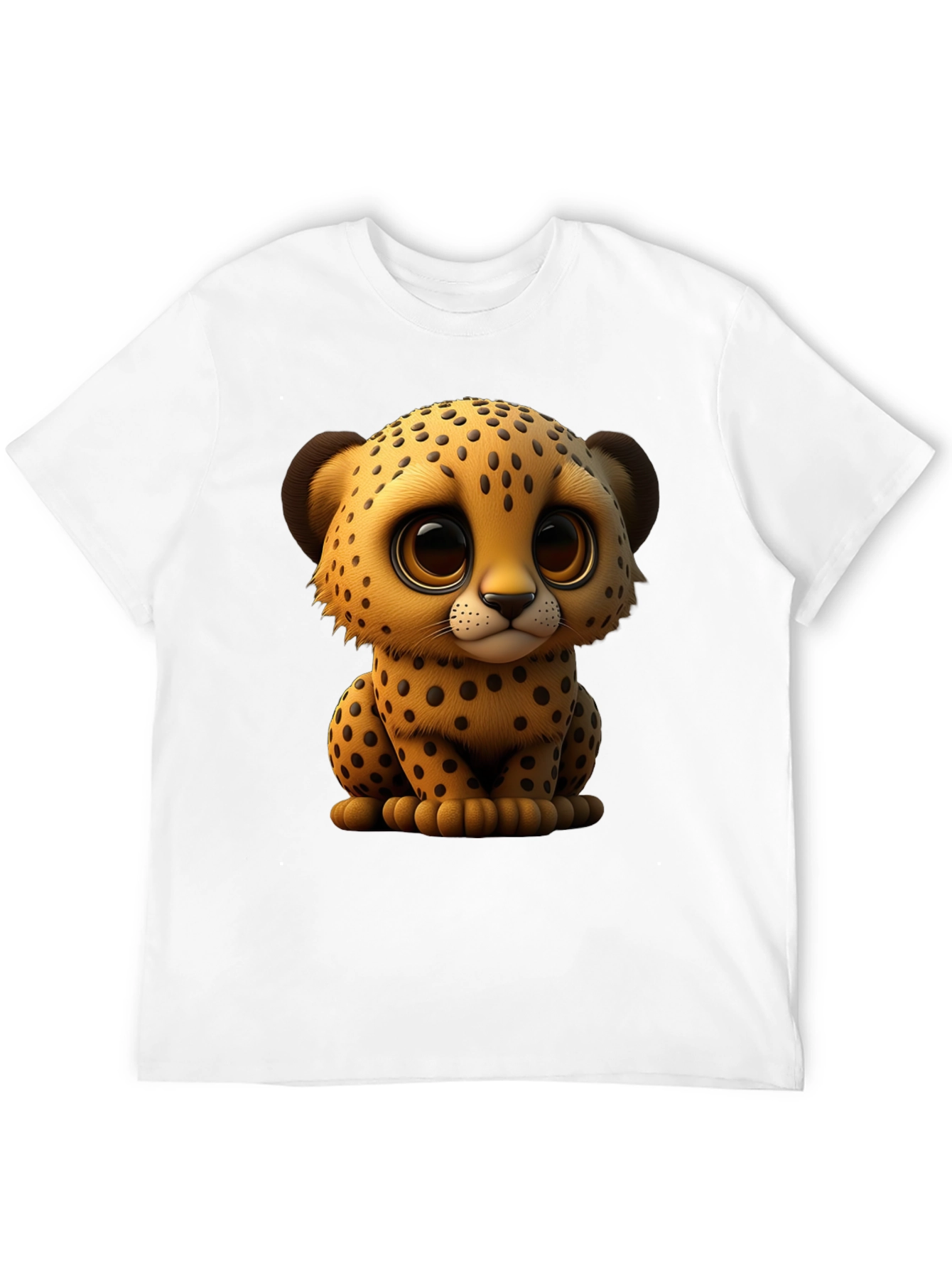 Cute Cheetah Graphic Tee - Soft Cotton Blend