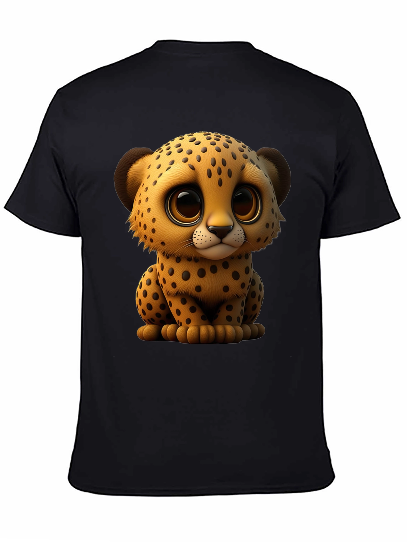 Cute Cheetah Graphic Tee - Soft Cotton Blend