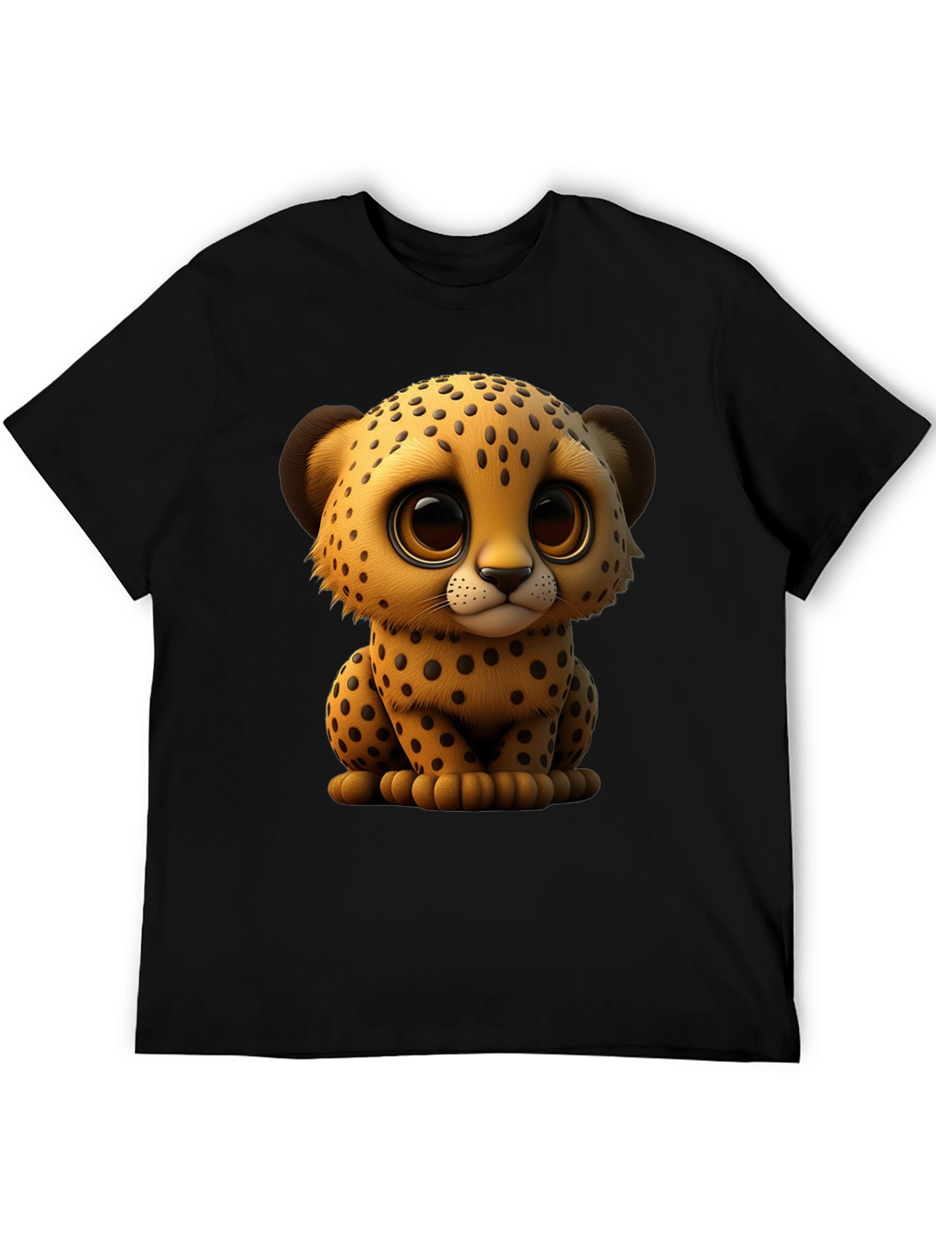 Cute Cheetah Graphic Tee - Soft Cotton Blend
