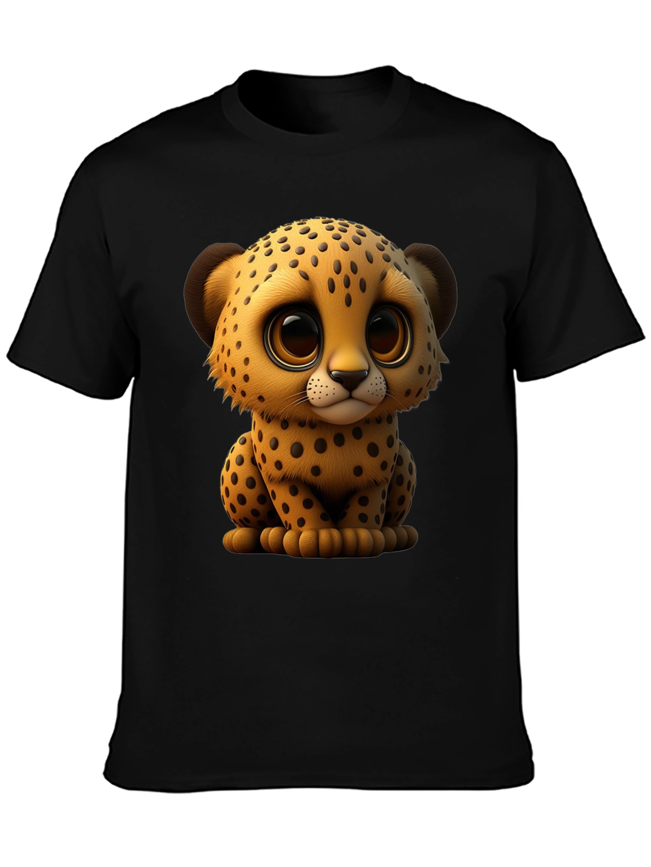 Cute Cheetah Graphic Tee - Soft Cotton Blend