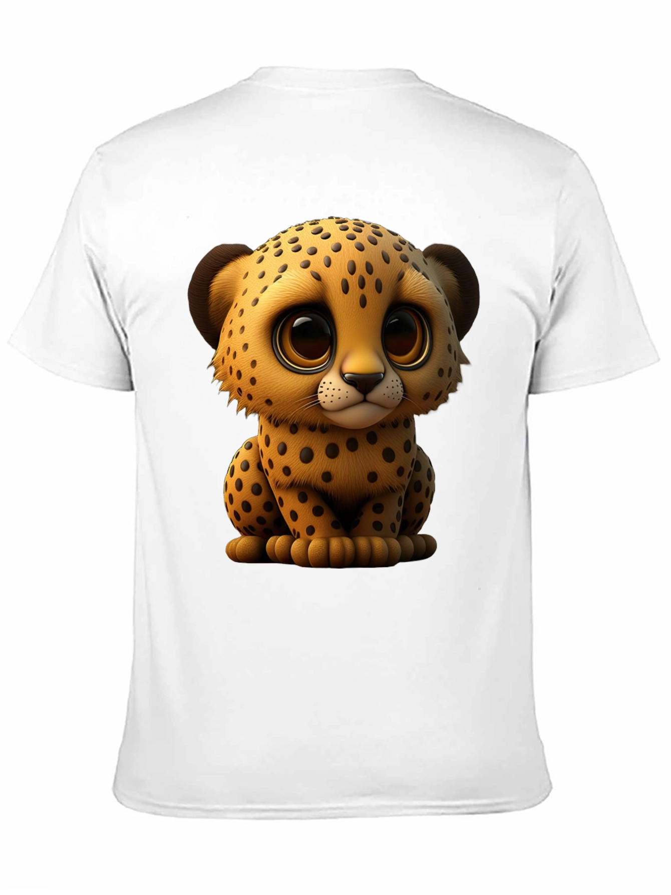 Cute Cheetah Graphic Tee - Soft Cotton Blend