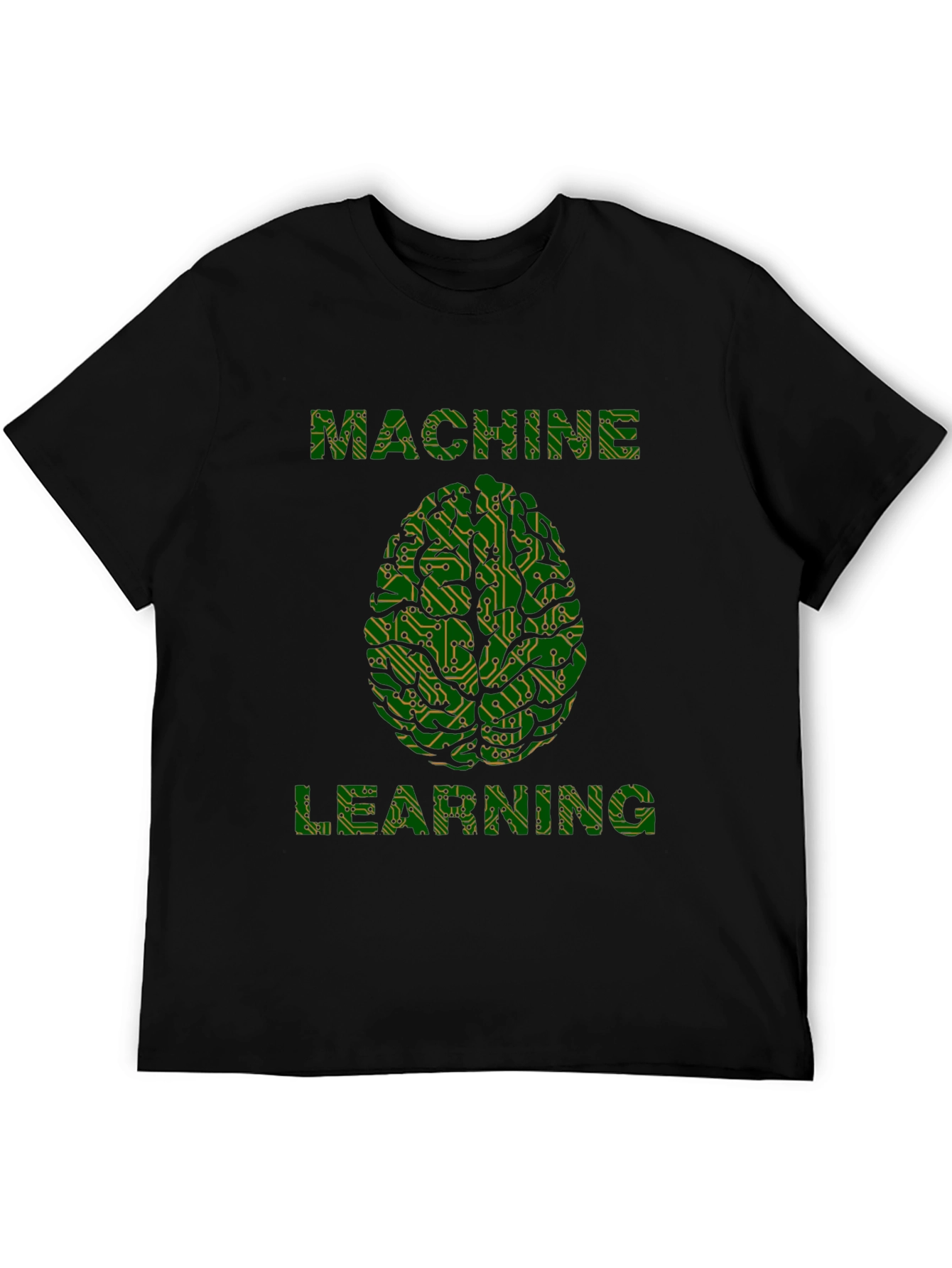 Machine Learning Brain Tee - Circuit Board Design