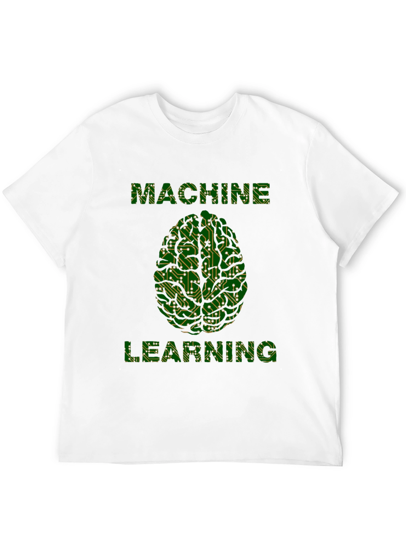 Machine Learning Brain Tee - Circuit Board Design