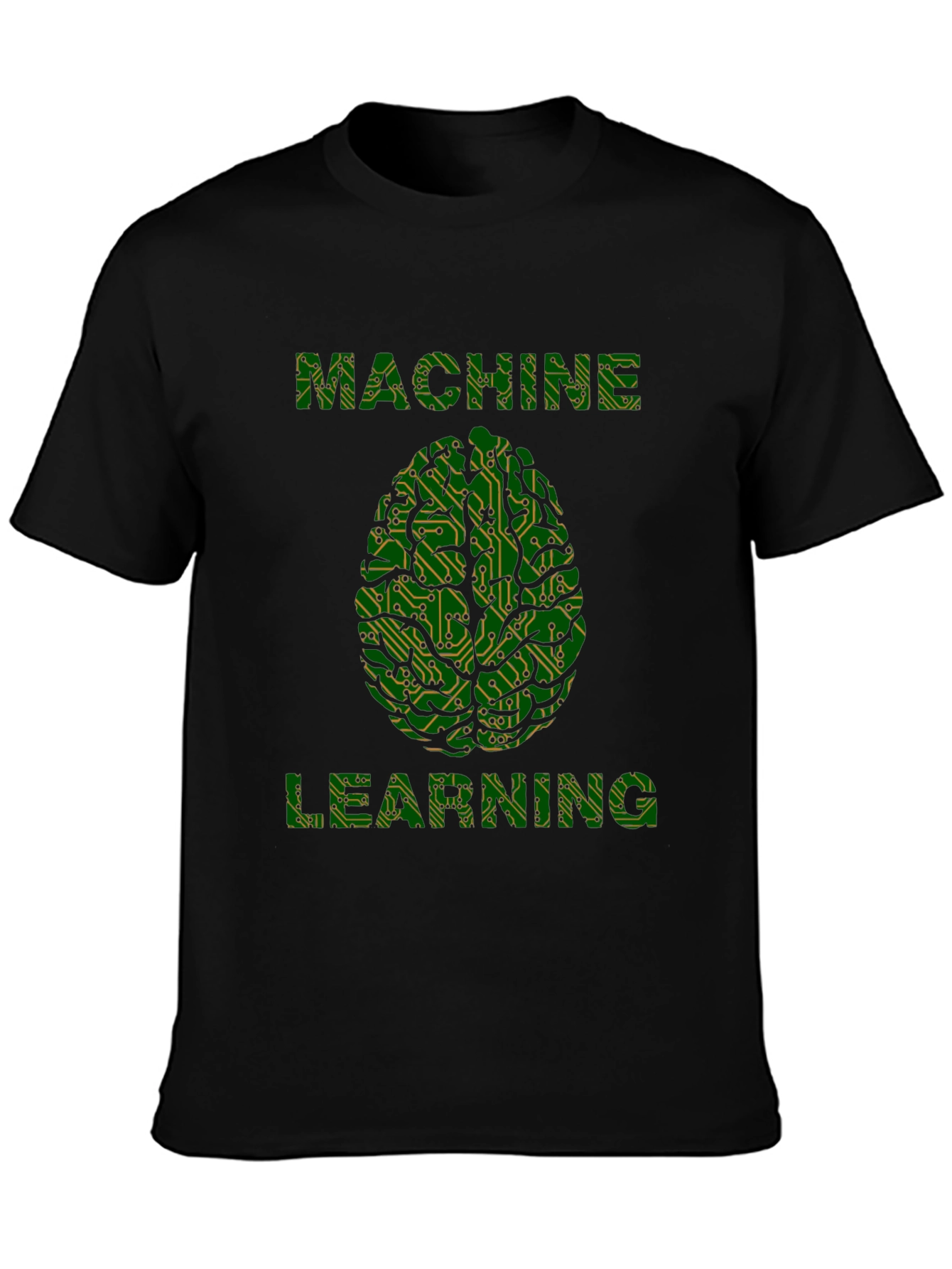 Machine Learning Brain Tee - Circuit Board Design