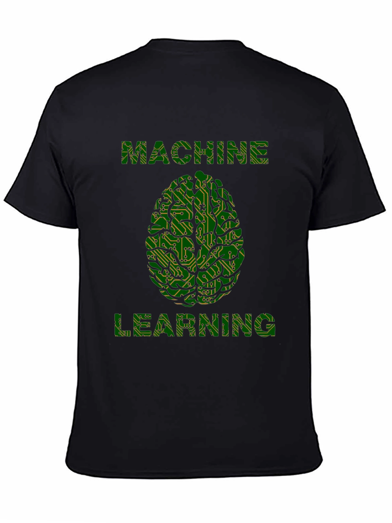 Machine Learning Brain Tee - Circuit Board Design