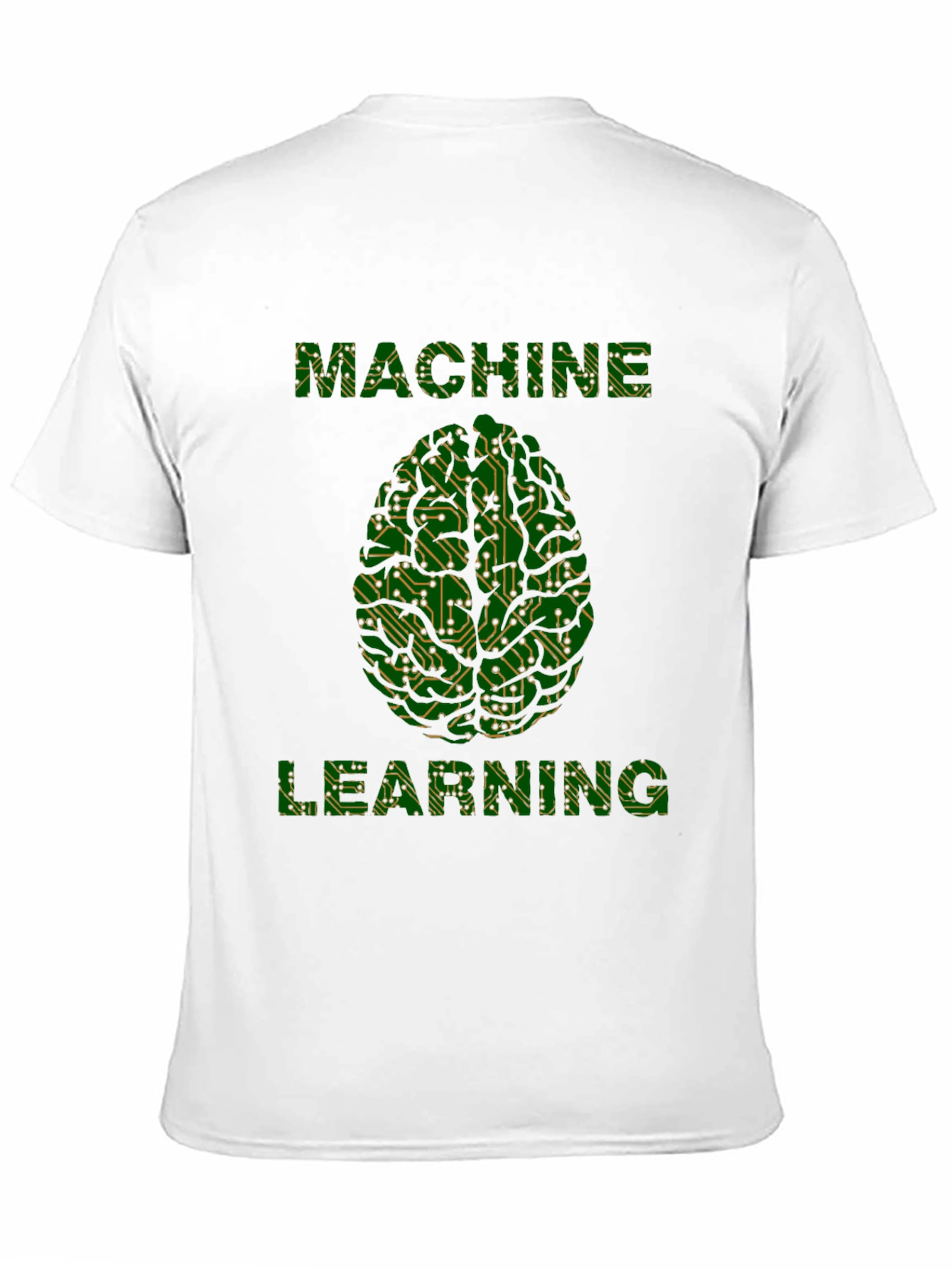 Machine Learning Brain Tee - Circuit Board Design