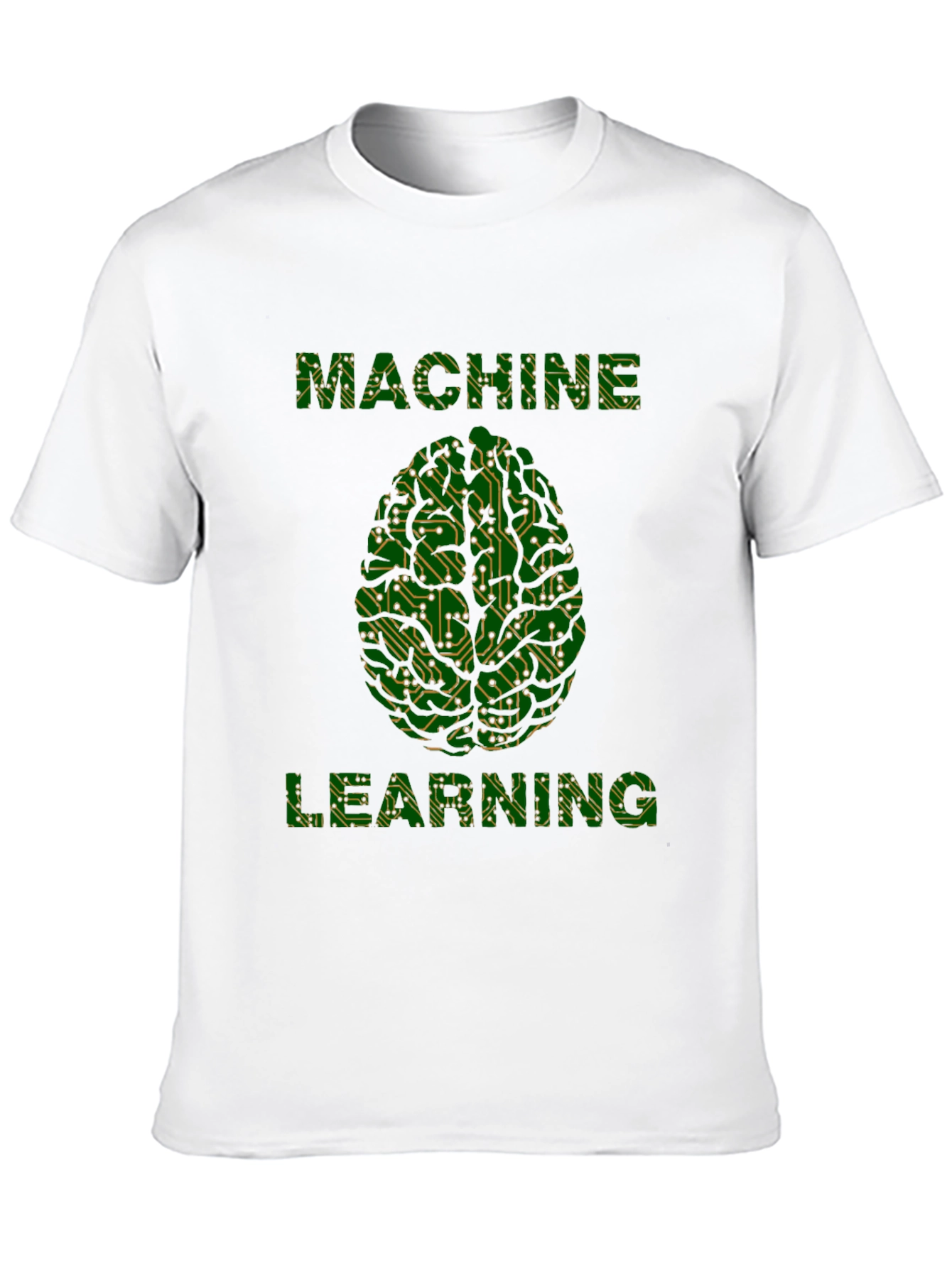 Machine Learning Brain Tee - Circuit Board Design