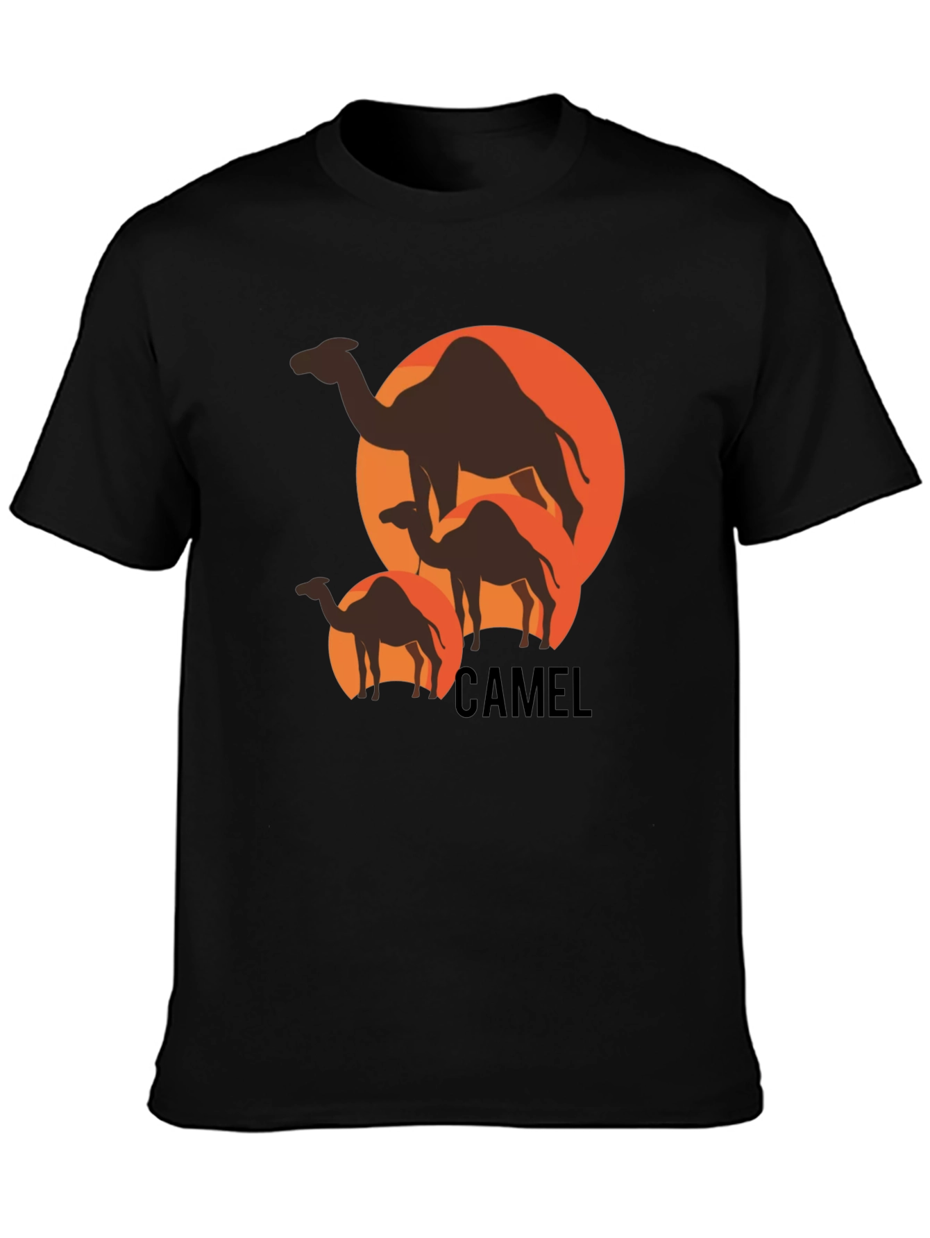 Camel Silhouette T-Shirt - Desert Adventure