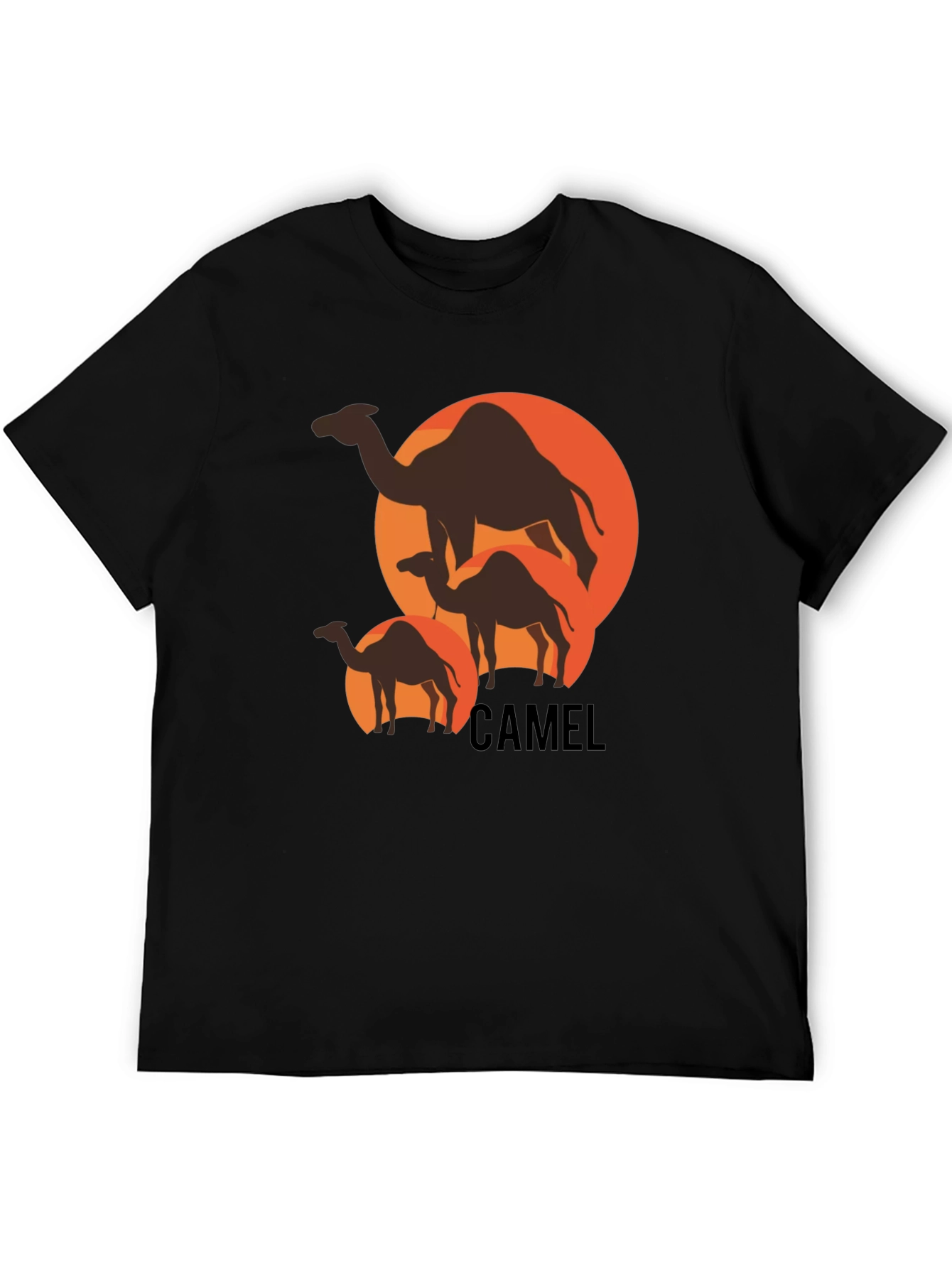 Camel Silhouette T-Shirt - Desert Adventure