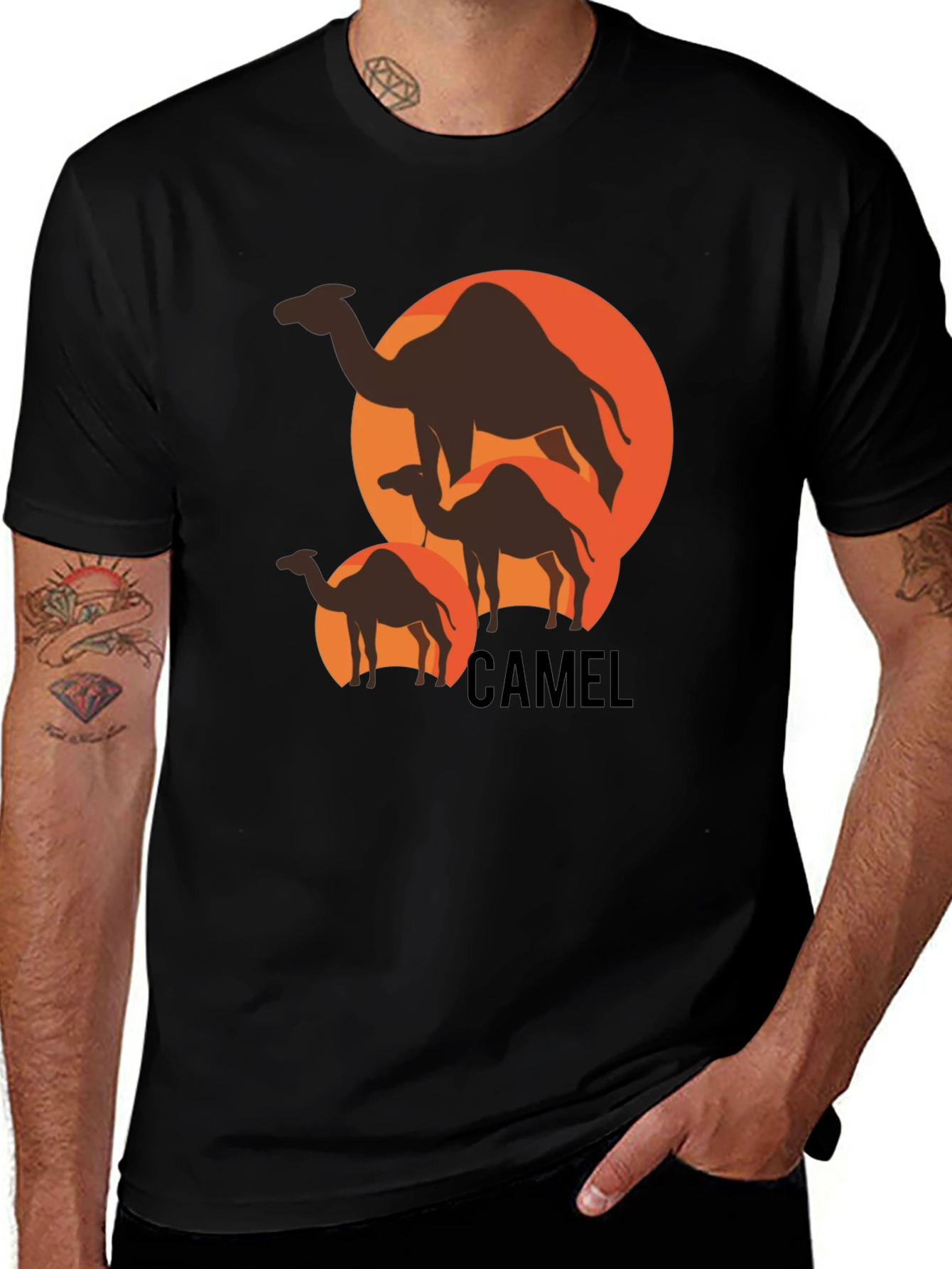 Camel Silhouette T-Shirt - Desert Adventure