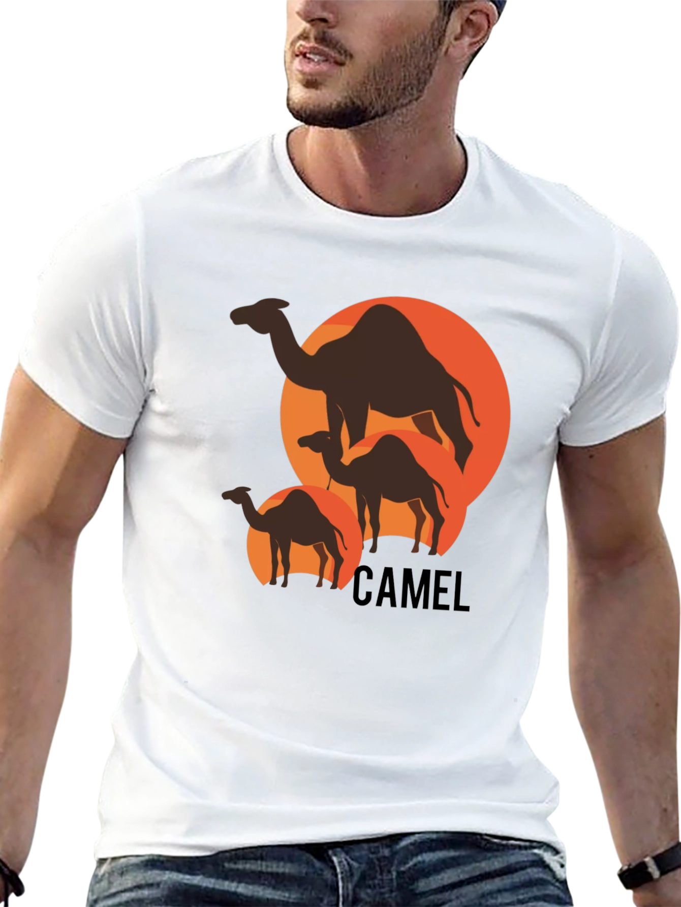 Camel Silhouette T-Shirt - Desert Adventure