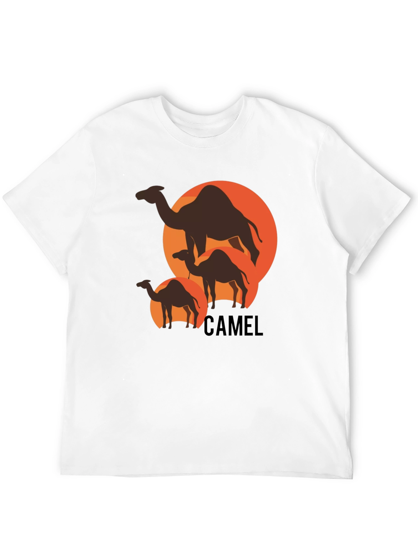 Camel Silhouette T-Shirt - Desert Adventure