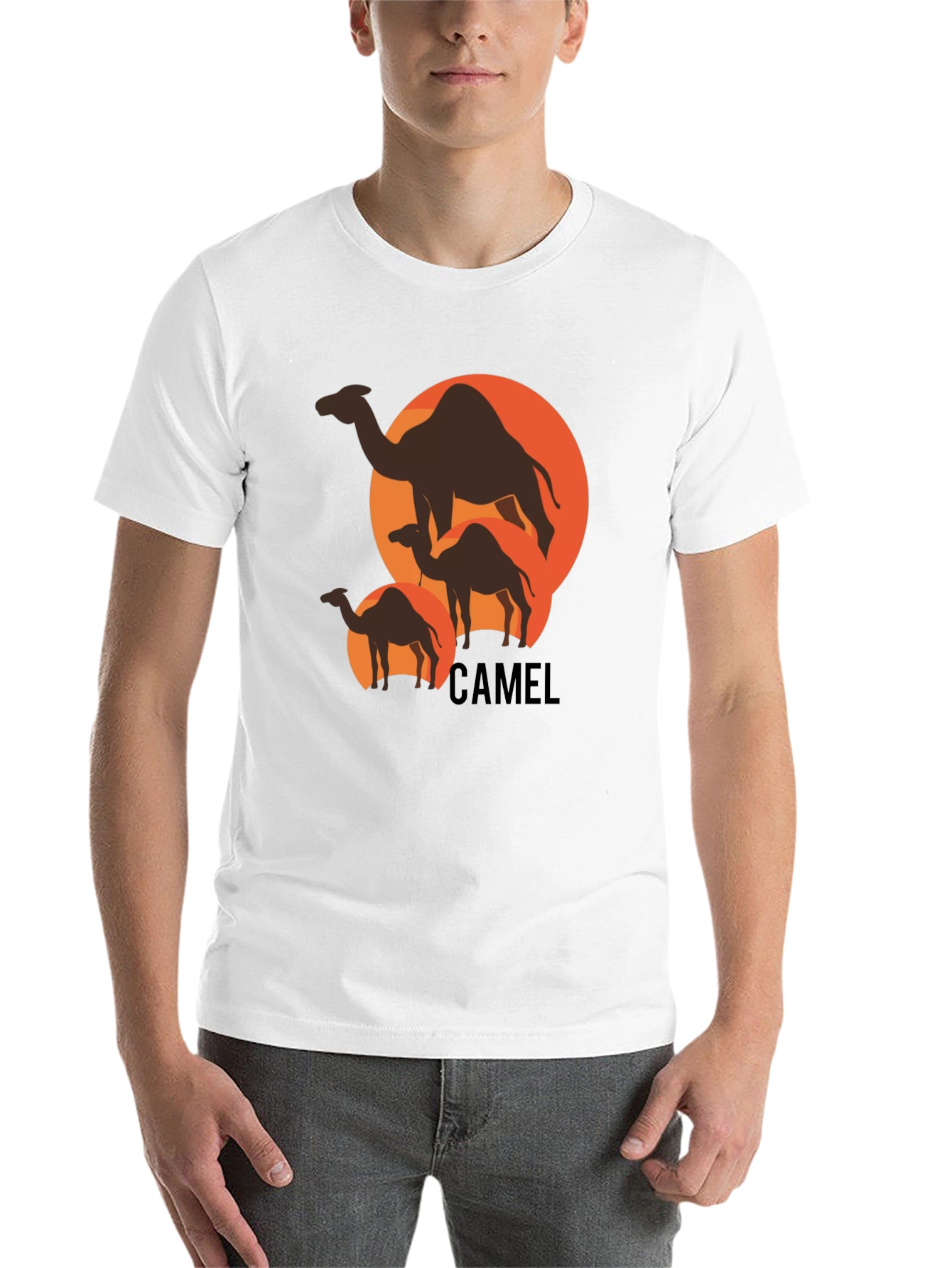 Camel Silhouette T-Shirt - Desert Adventure