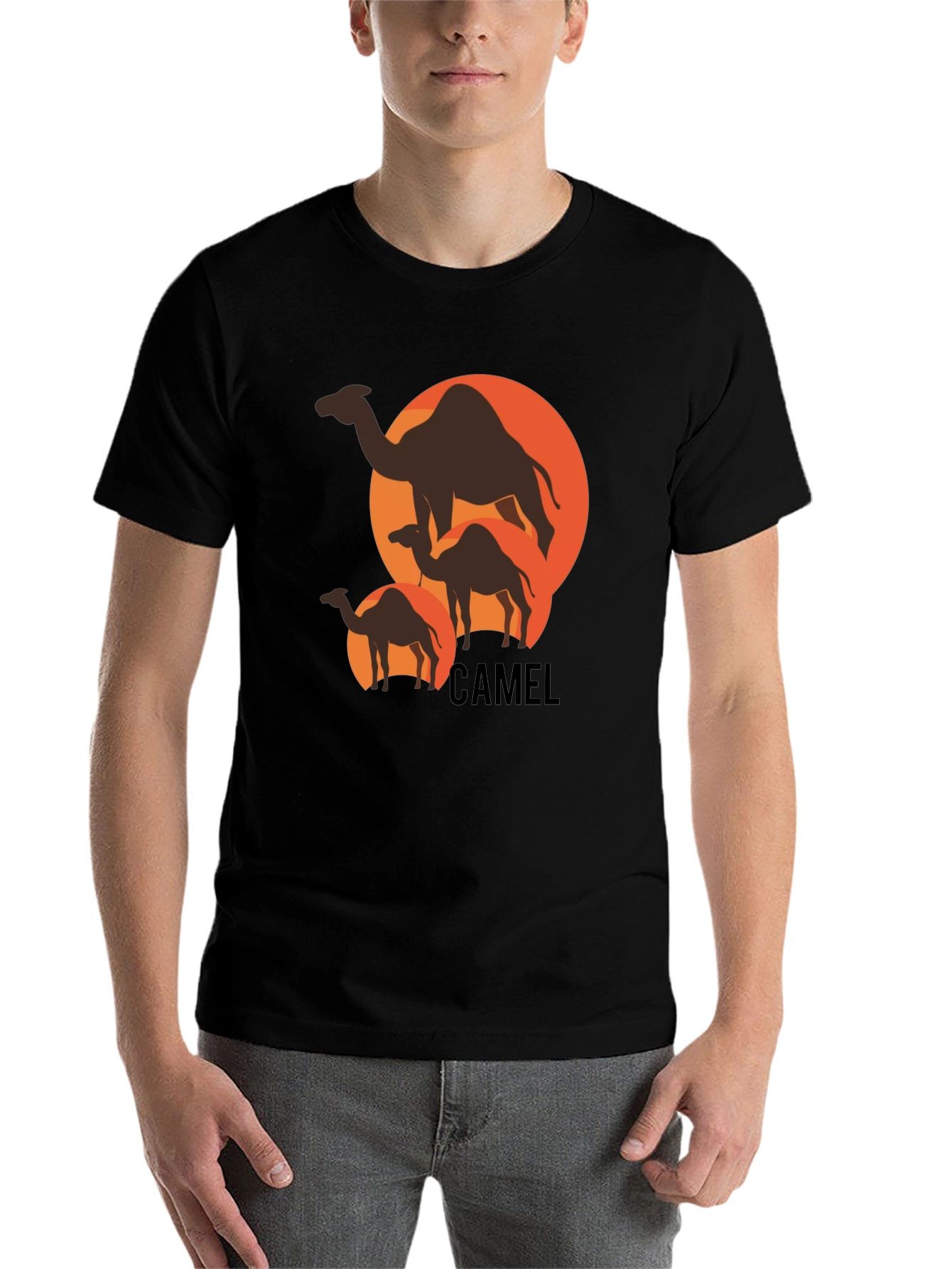 Camel Silhouette T-Shirt - Desert Adventure