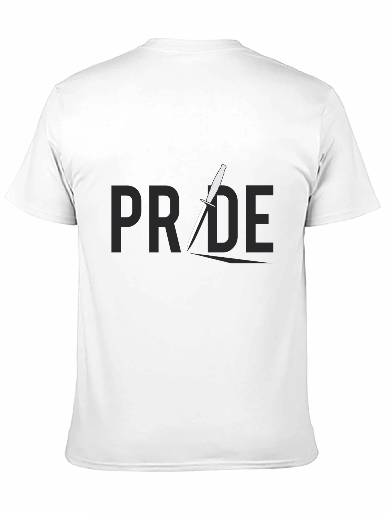 Pride Dagger Graphic Tee - Black Cotton T-Shirt