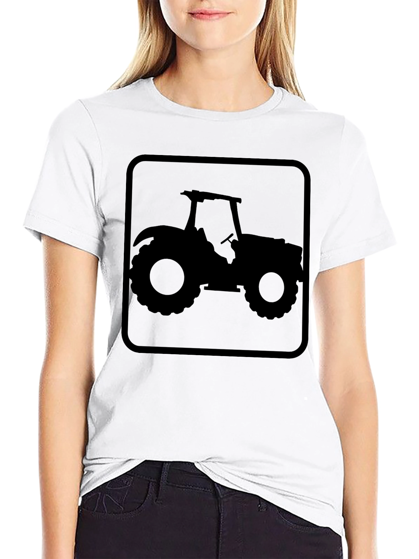 Tractor Silhouette Graphic Tee