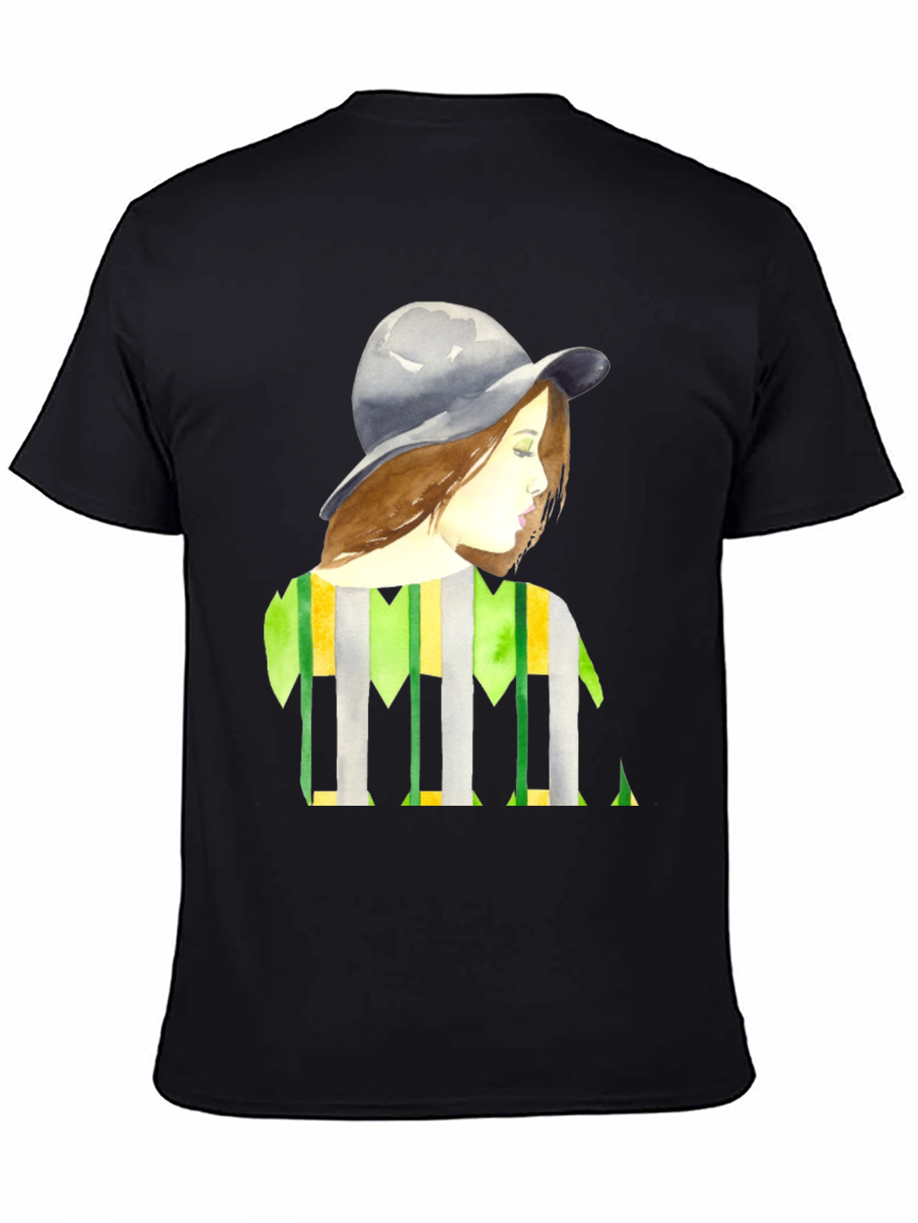 Stylish Woman Portrait Graphic Tee