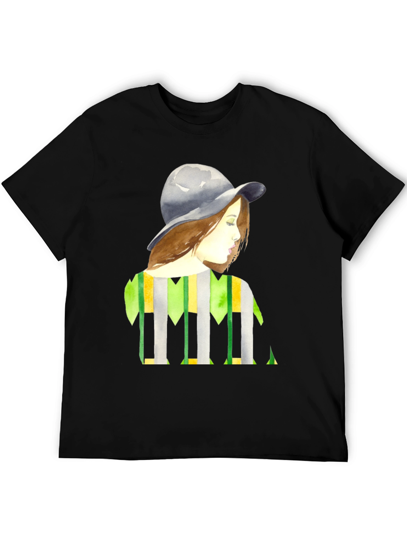Stylish Woman Portrait Graphic Tee