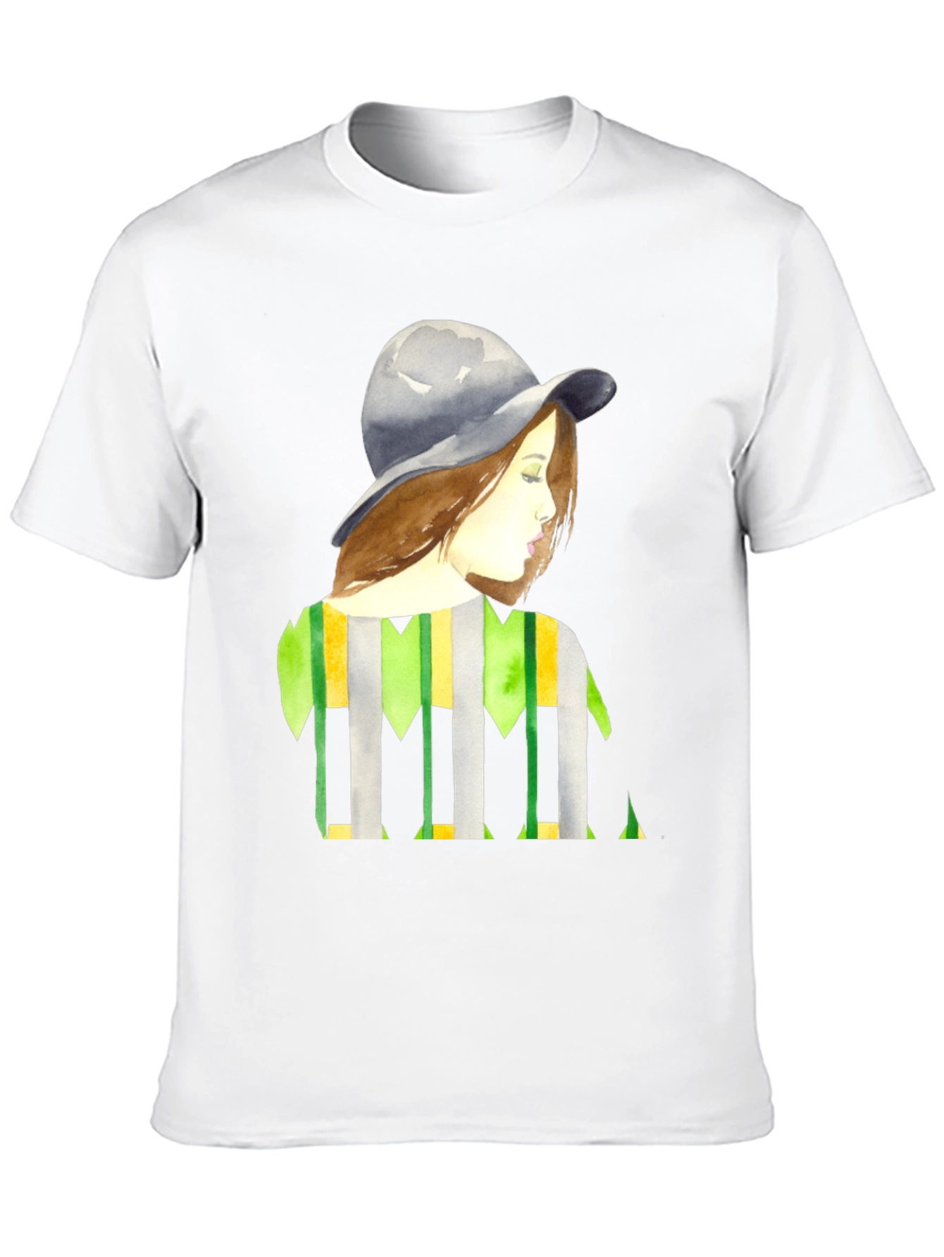 Stylish Woman Portrait Graphic Tee