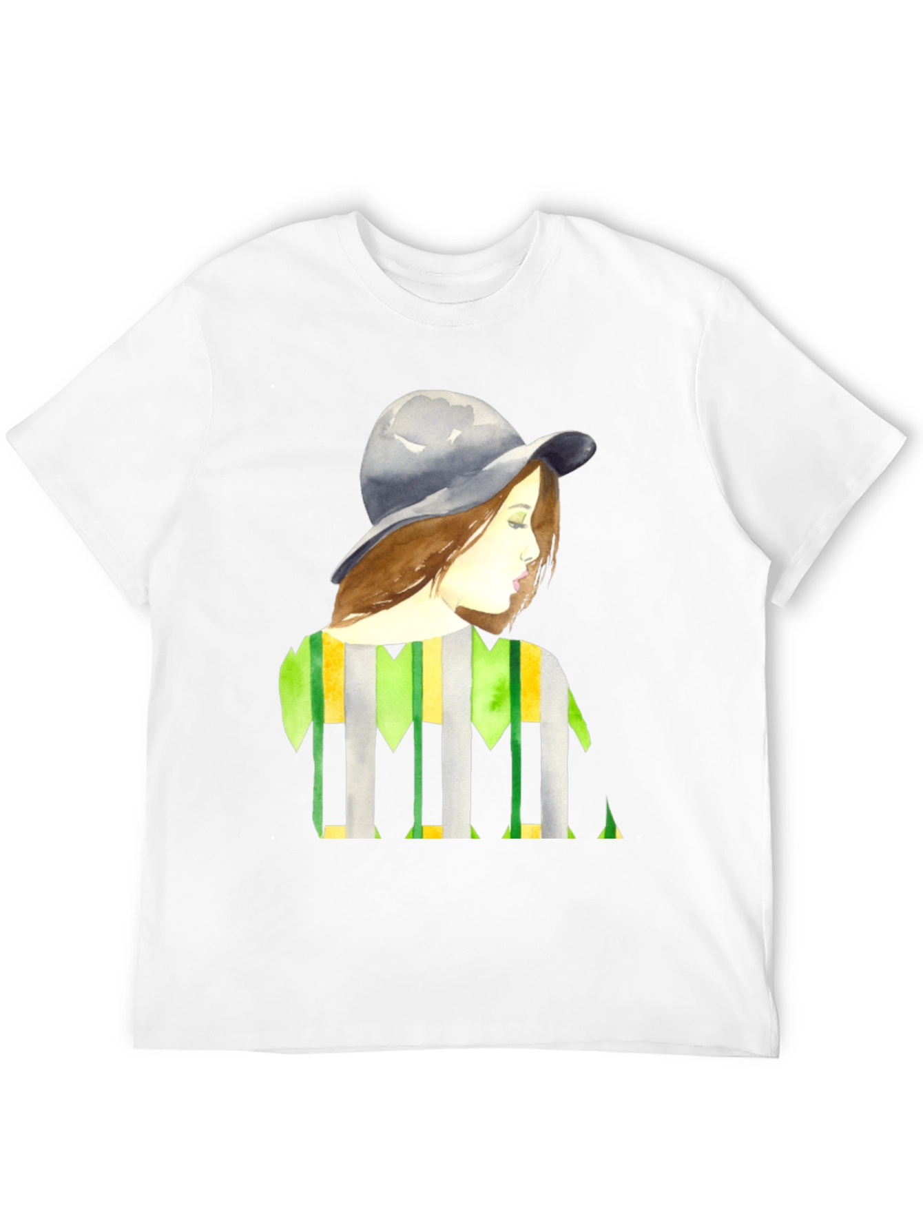 Stylish Woman Portrait Graphic Tee