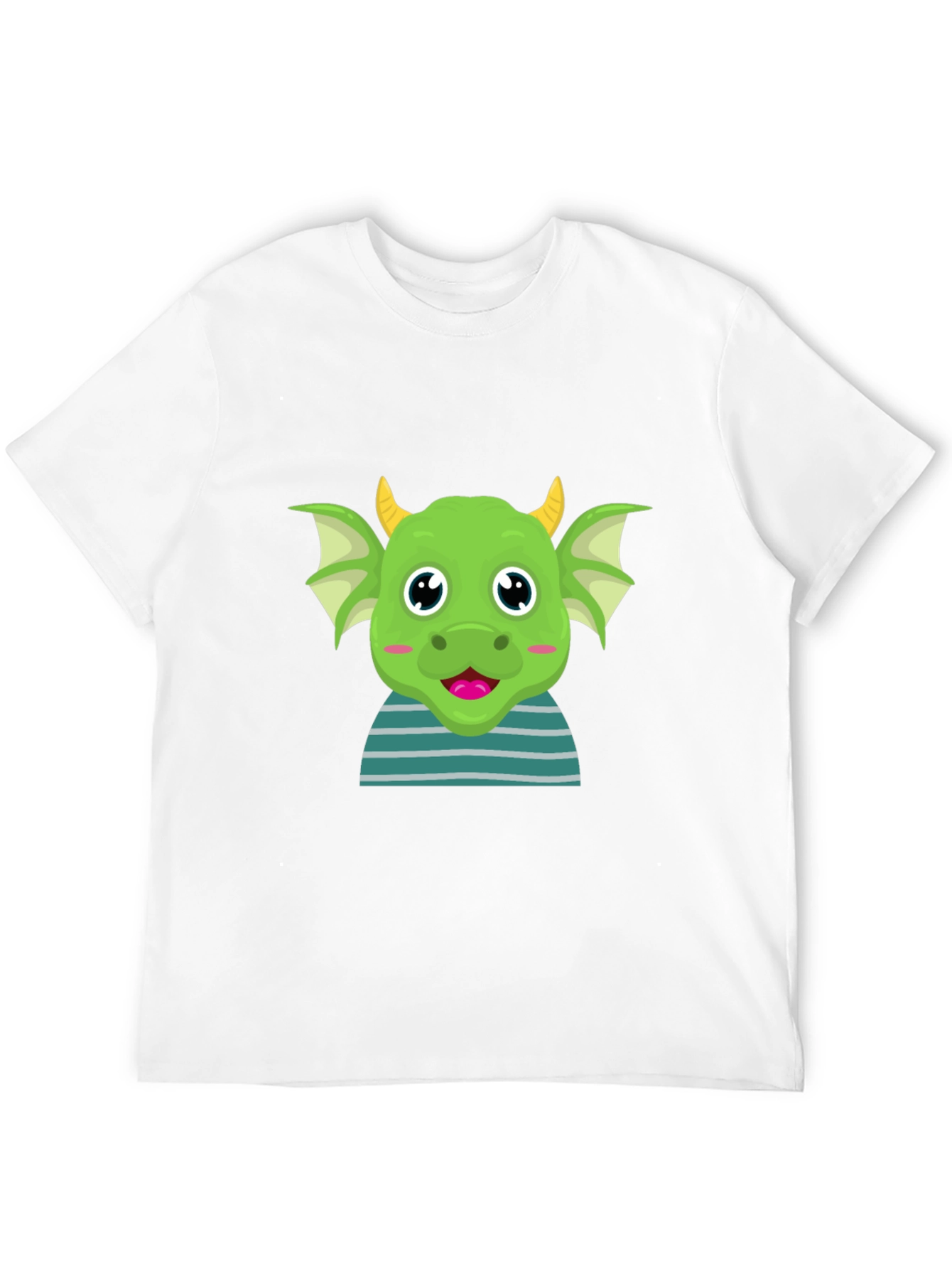 Cute Green Dragon Cartoon T-Shirt