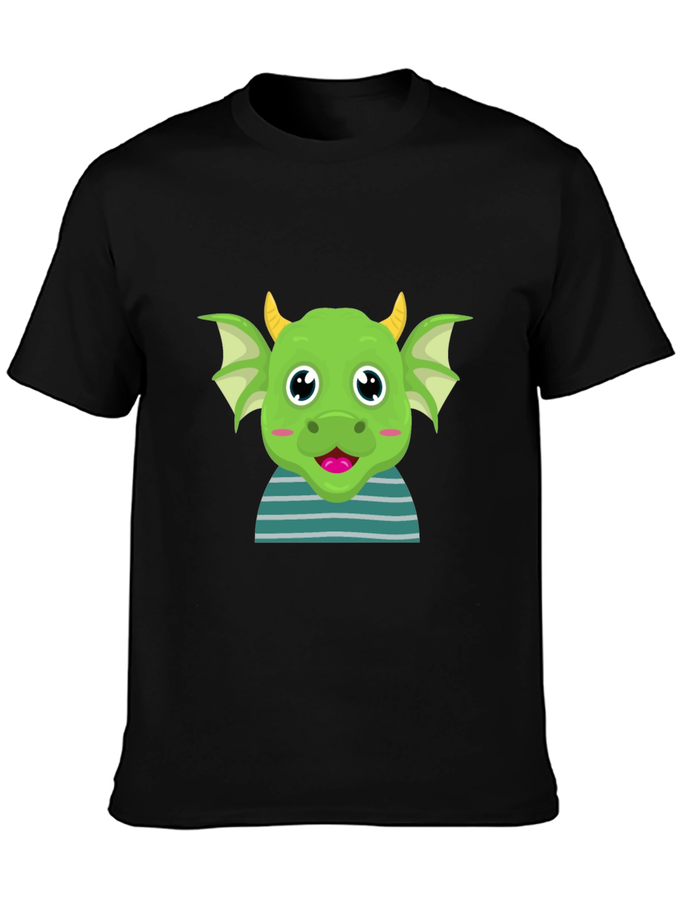 Cute Green Dragon Cartoon T-Shirt