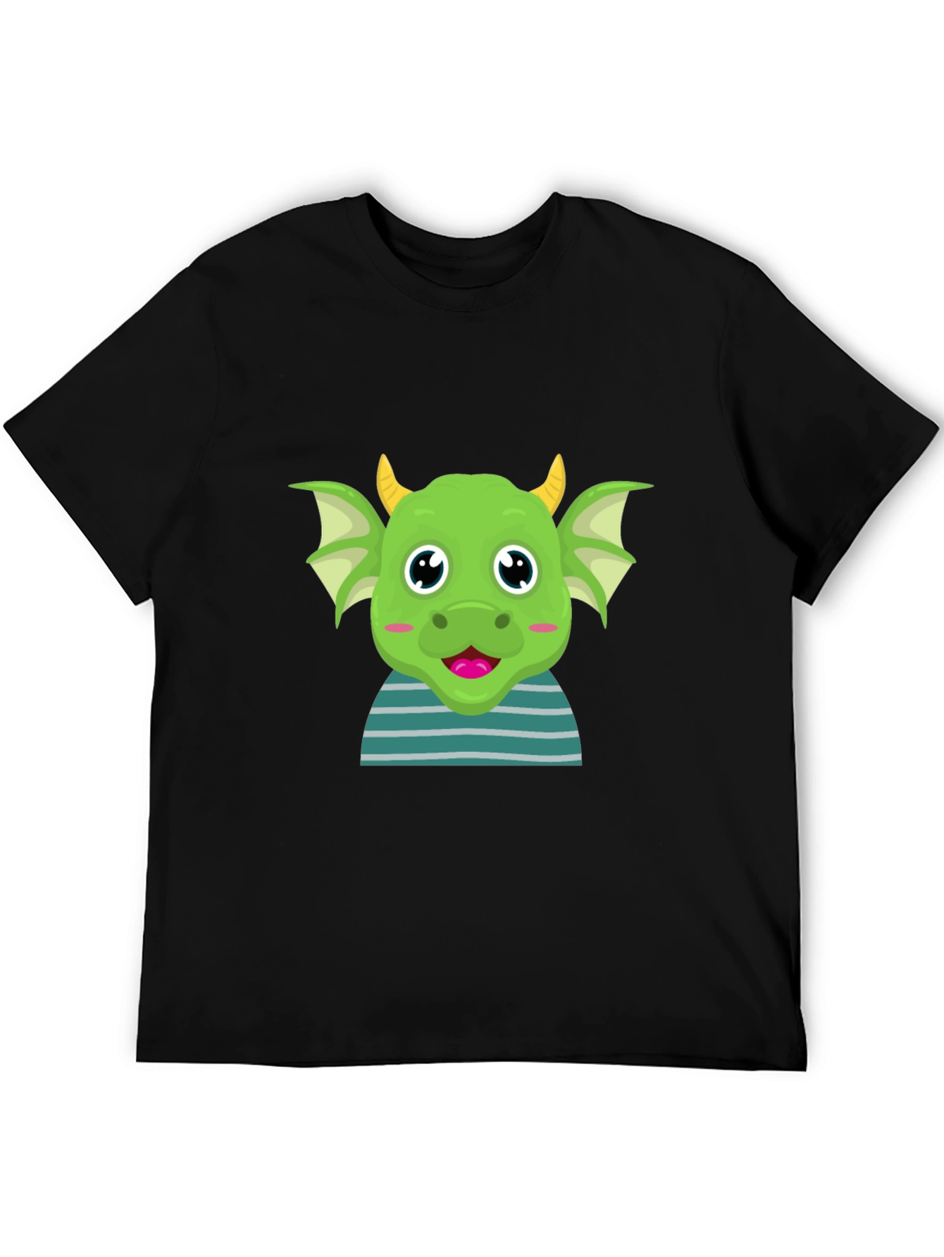 Cute Green Dragon Cartoon T-Shirt