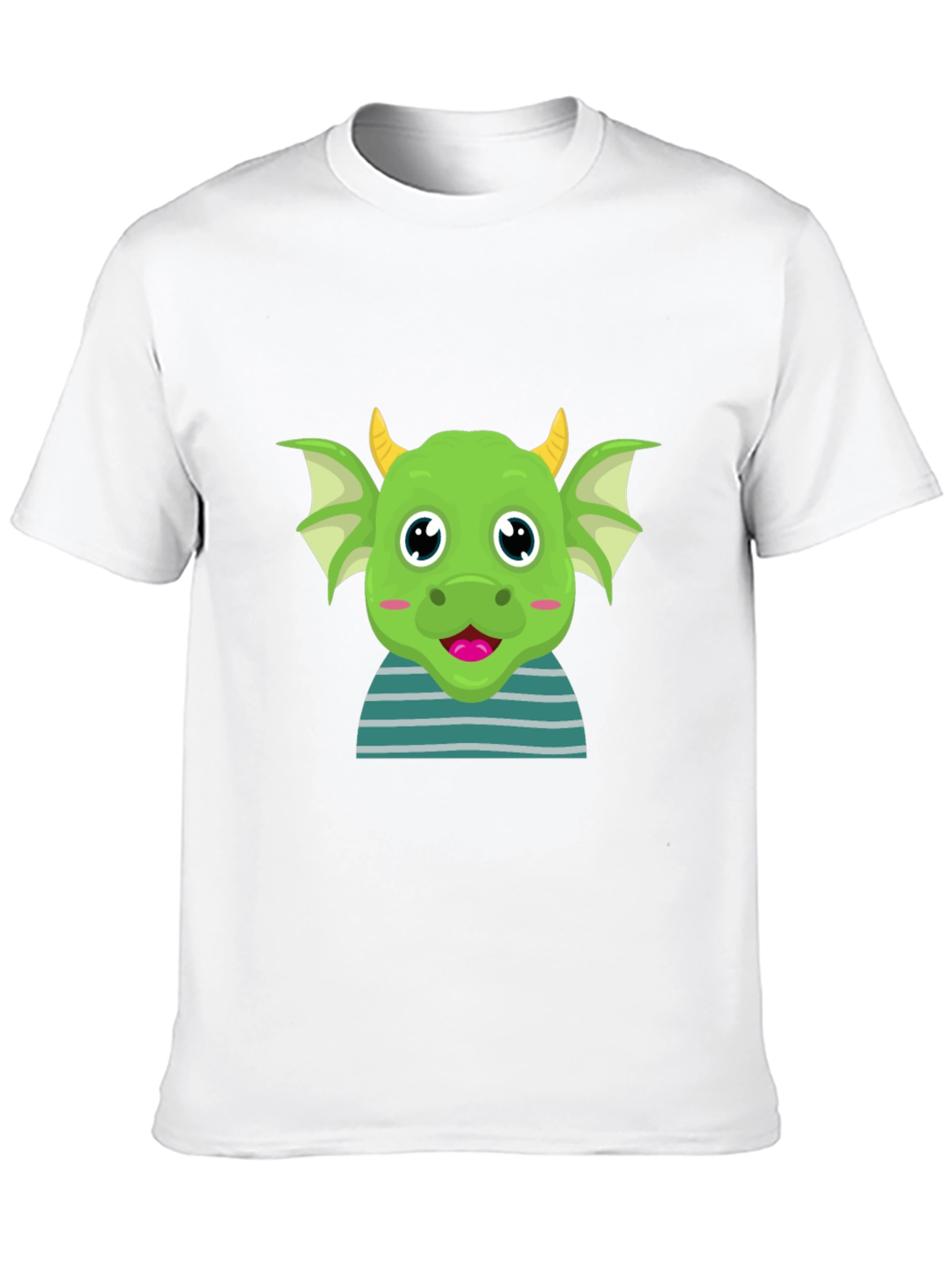 Cute Green Dragon Cartoon T-Shirt