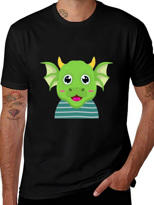 Cute Green Dragon Cartoon T-Shirt