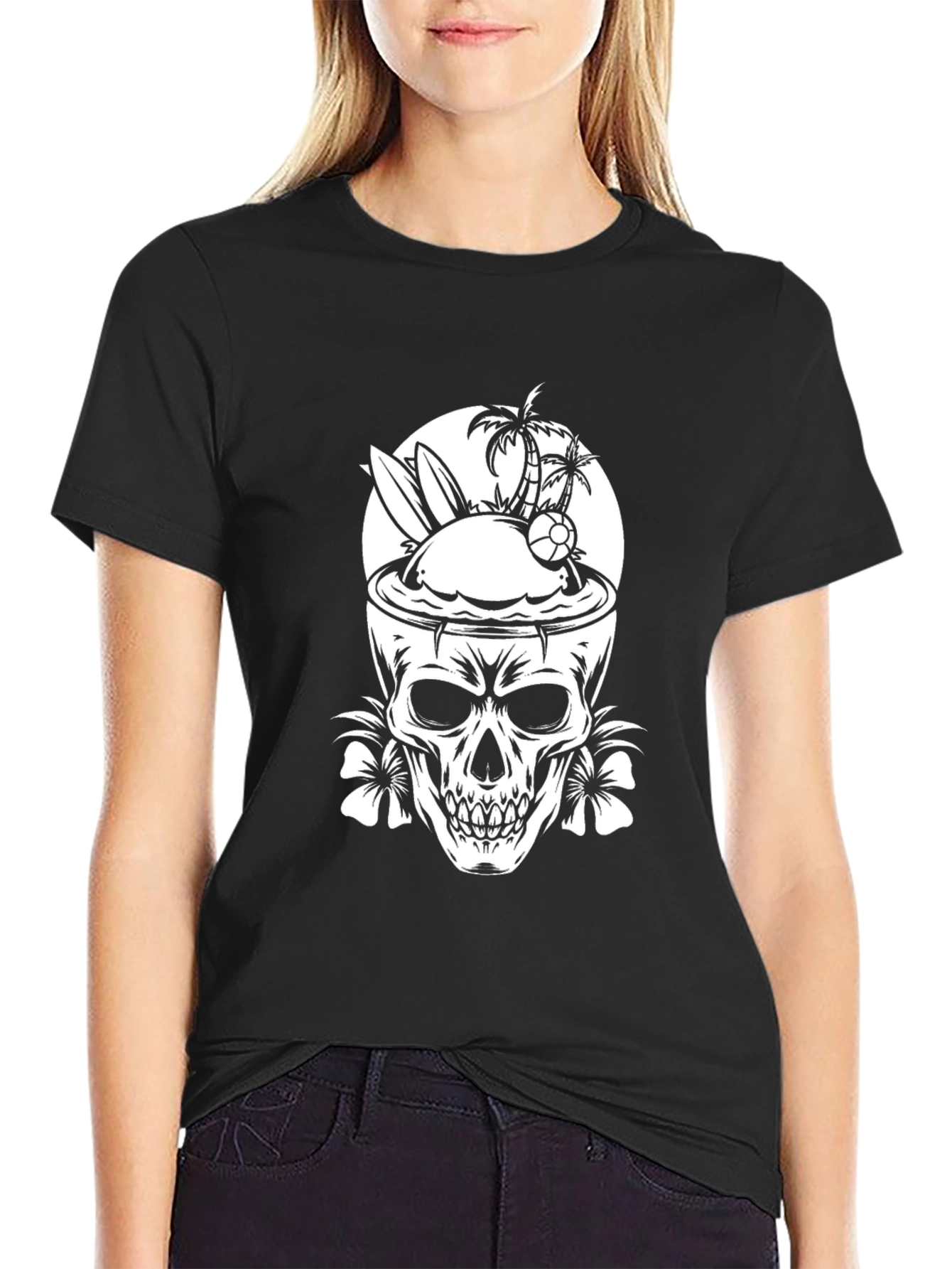 Skull Island Graphic T-Shirt - Beach Vibes