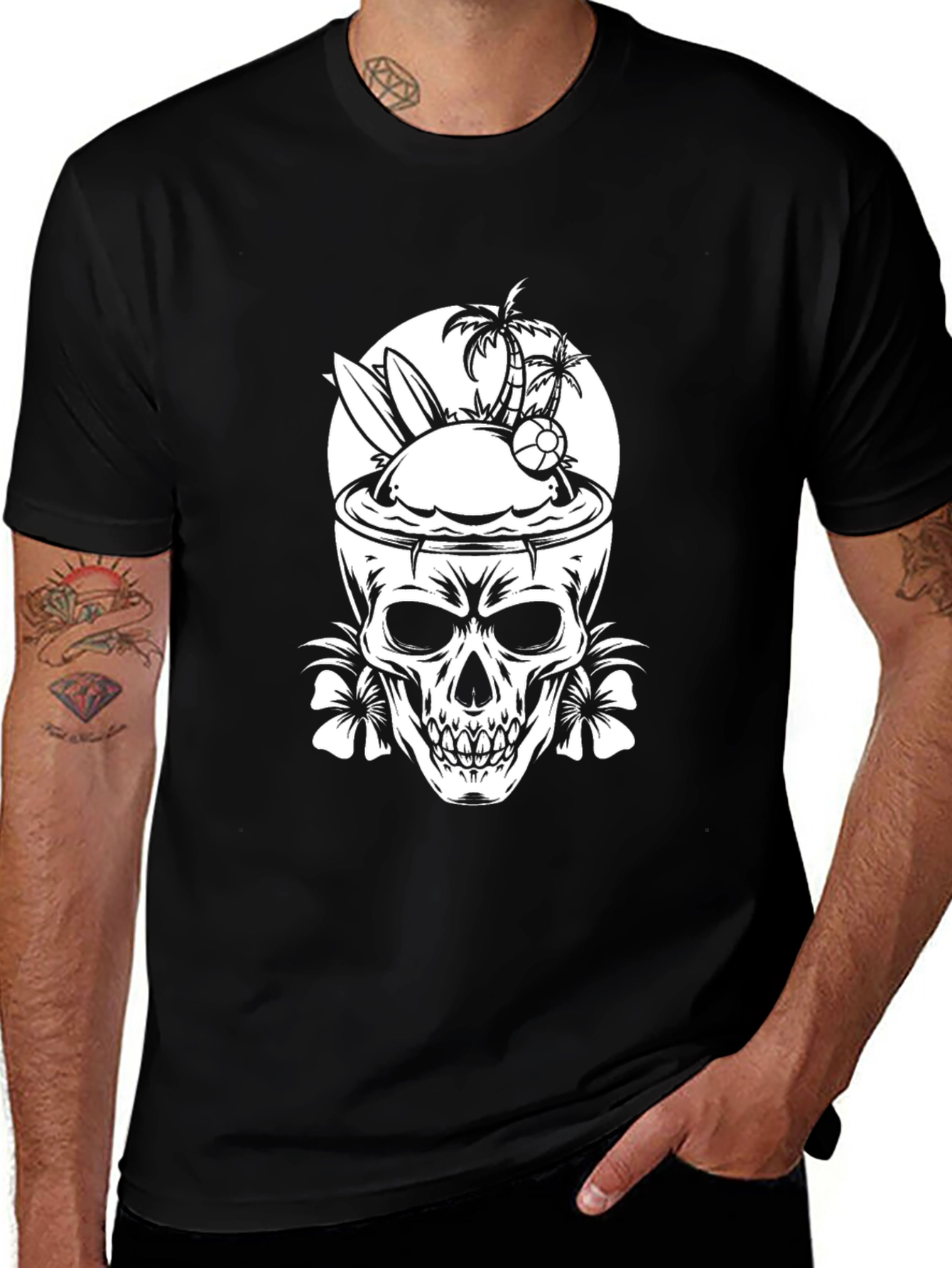 Skull Island Graphic T-Shirt - Beach Vibes