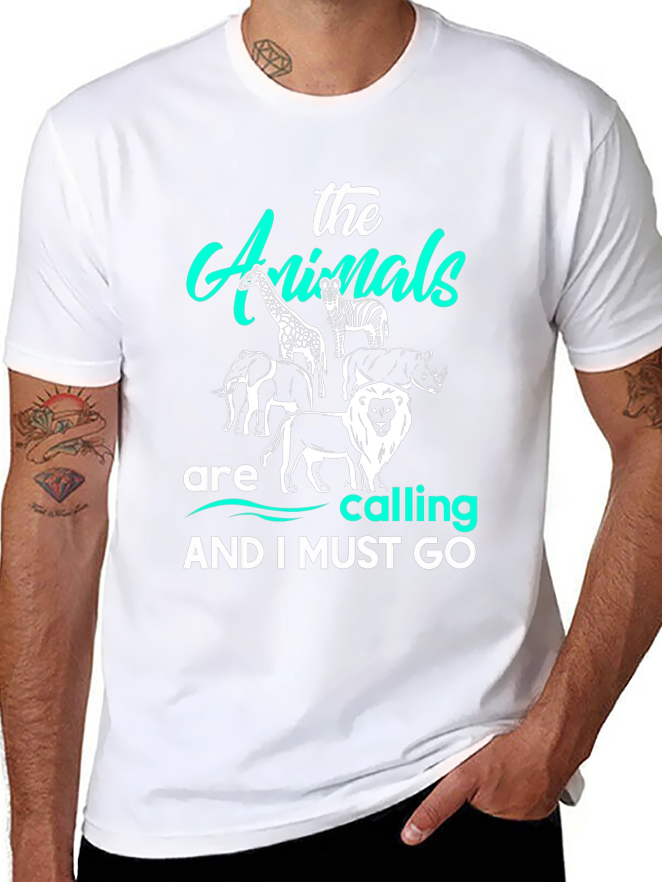 The Animals Are Calling T-Shirt Black