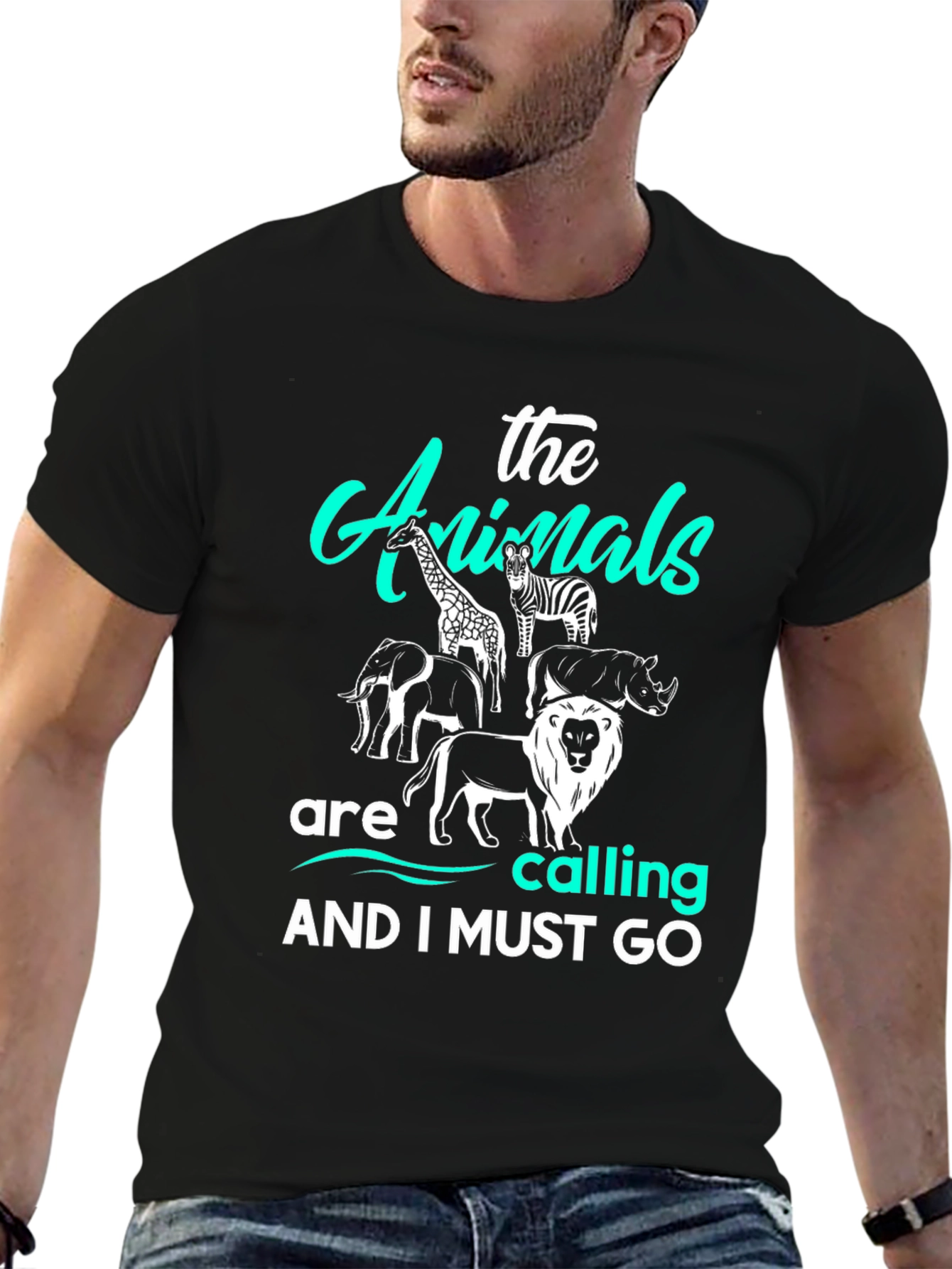The Animals Are Calling T-Shirt Black